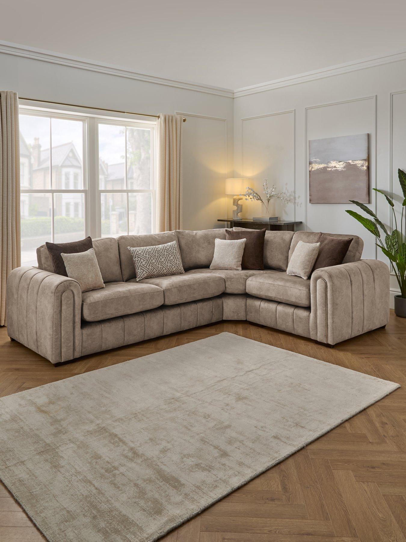 The Very Collection Amara Right Hand Double Arm Corner Group Sofa - Made to Order in the UK