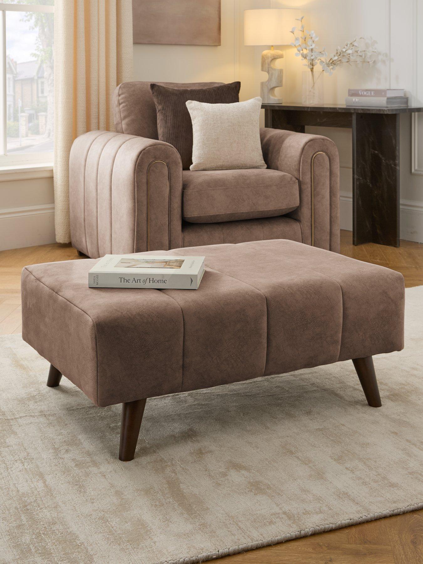 The Very Collection Amara Footstool - Made to Order in the UK