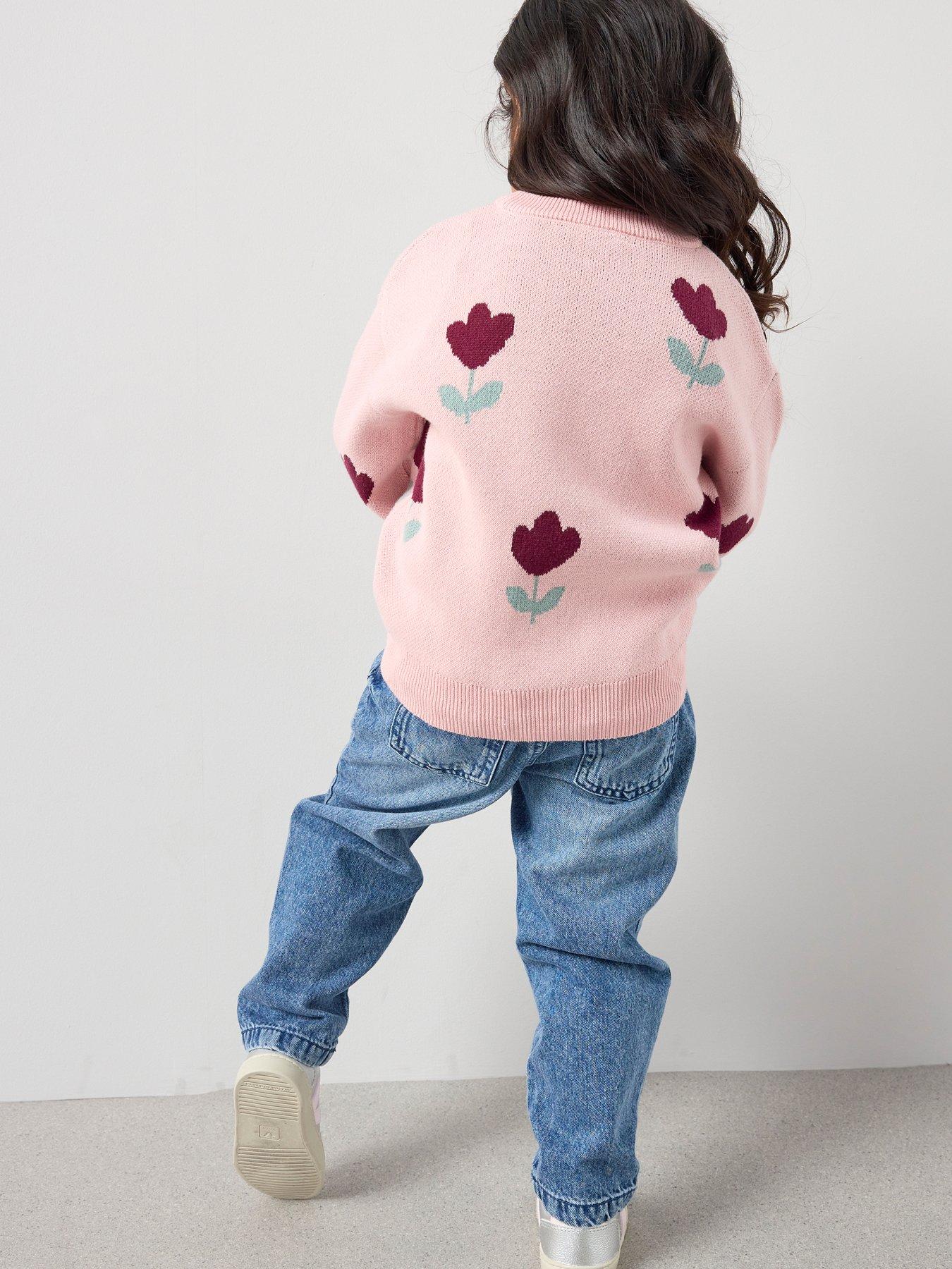 the-very-collection-girls-tulip-print-knitted-jumper-creamstillFront