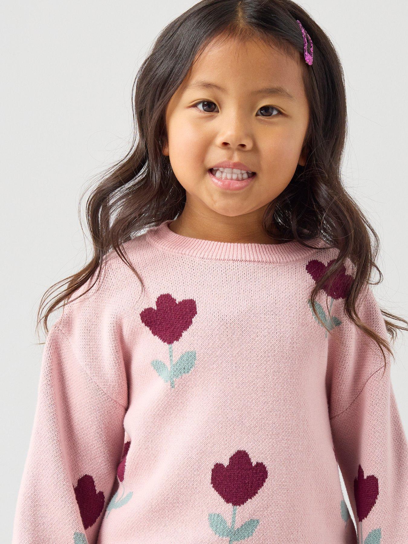 the-very-collection-girls-tulip-print-knitted-jumper-creamoutfit