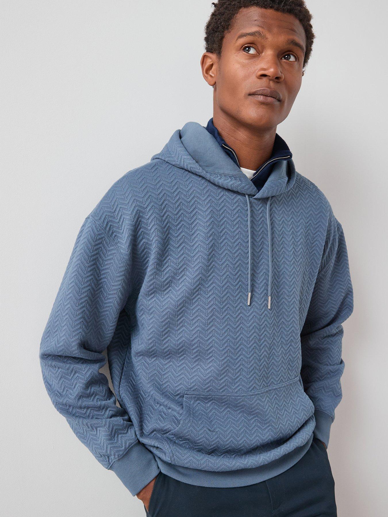 the-very-collection-jacquard-oversized-textured-hoody-blue