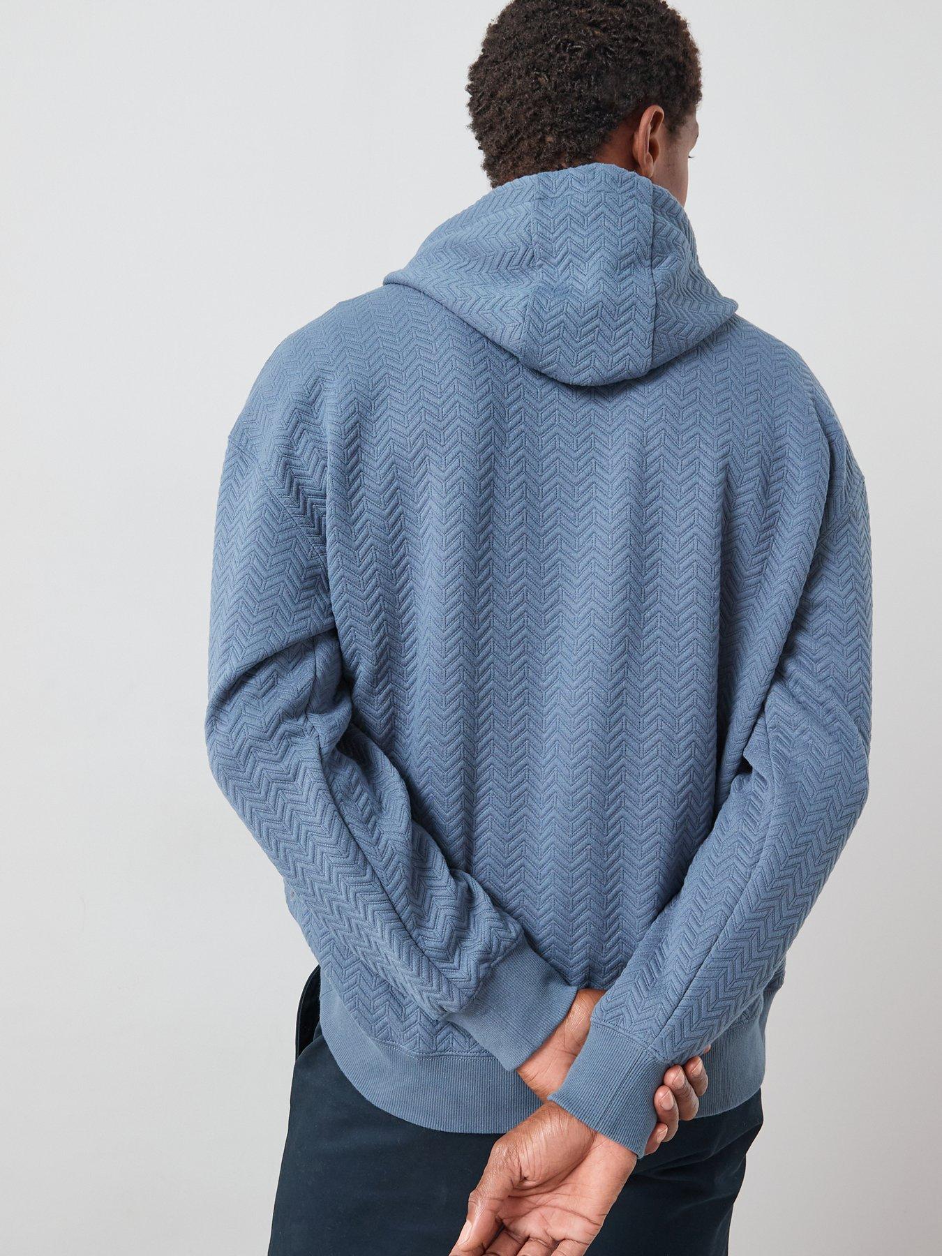 the-very-collection-jacquard-oversized-textured-hoody-bluestillFront