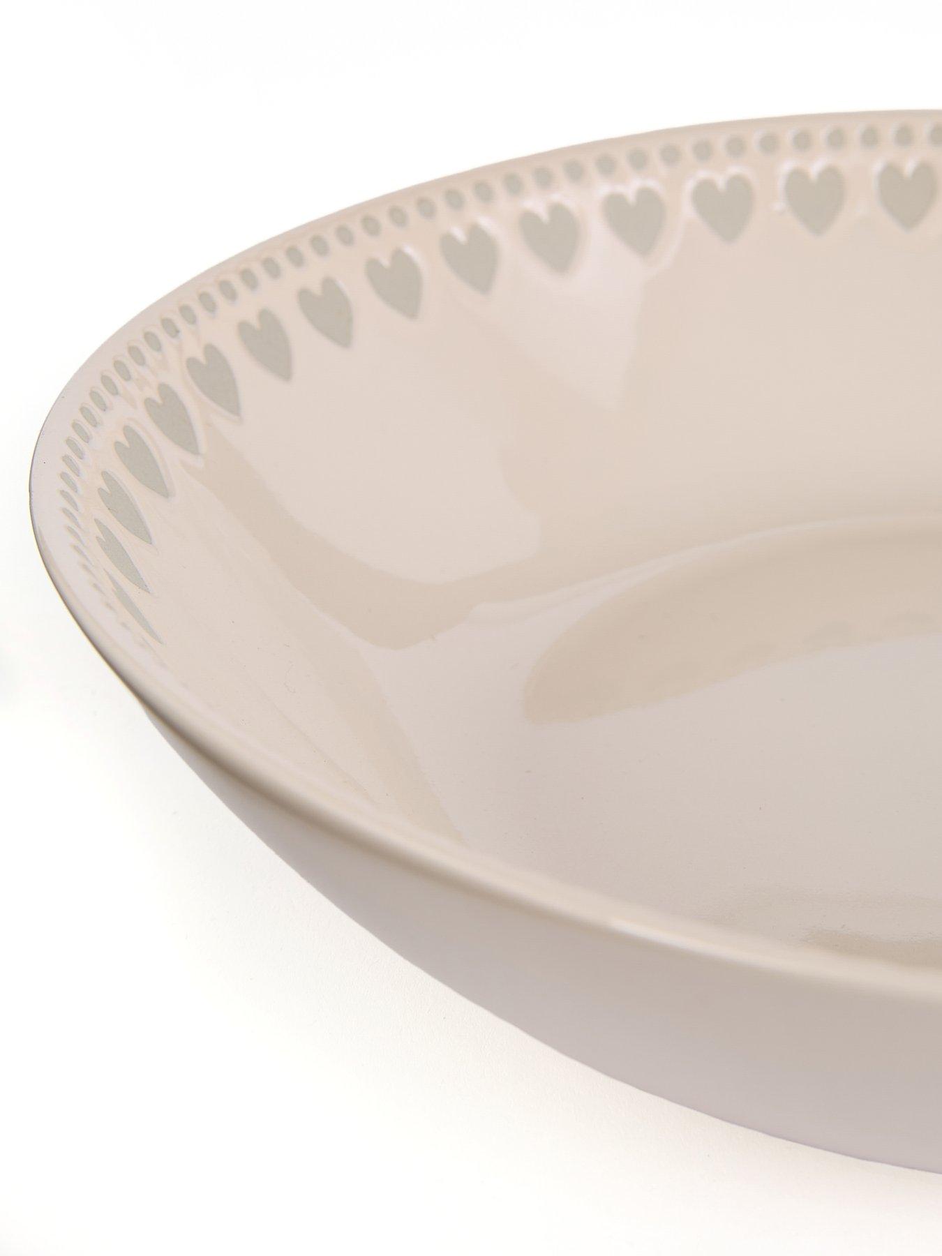 Image 6 of 6 of The Very Collection Heart Pad Print Set Of 4 Saintes Pasta Bowls
