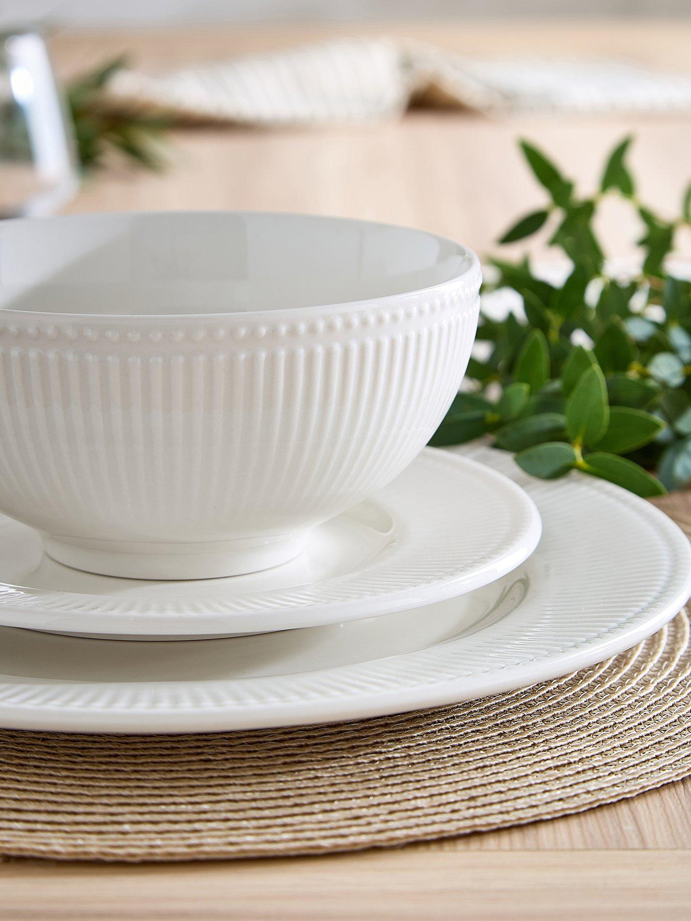 Image 2 of 6 of The Very Collection Linear Embossed 12 Piece Dinner Set