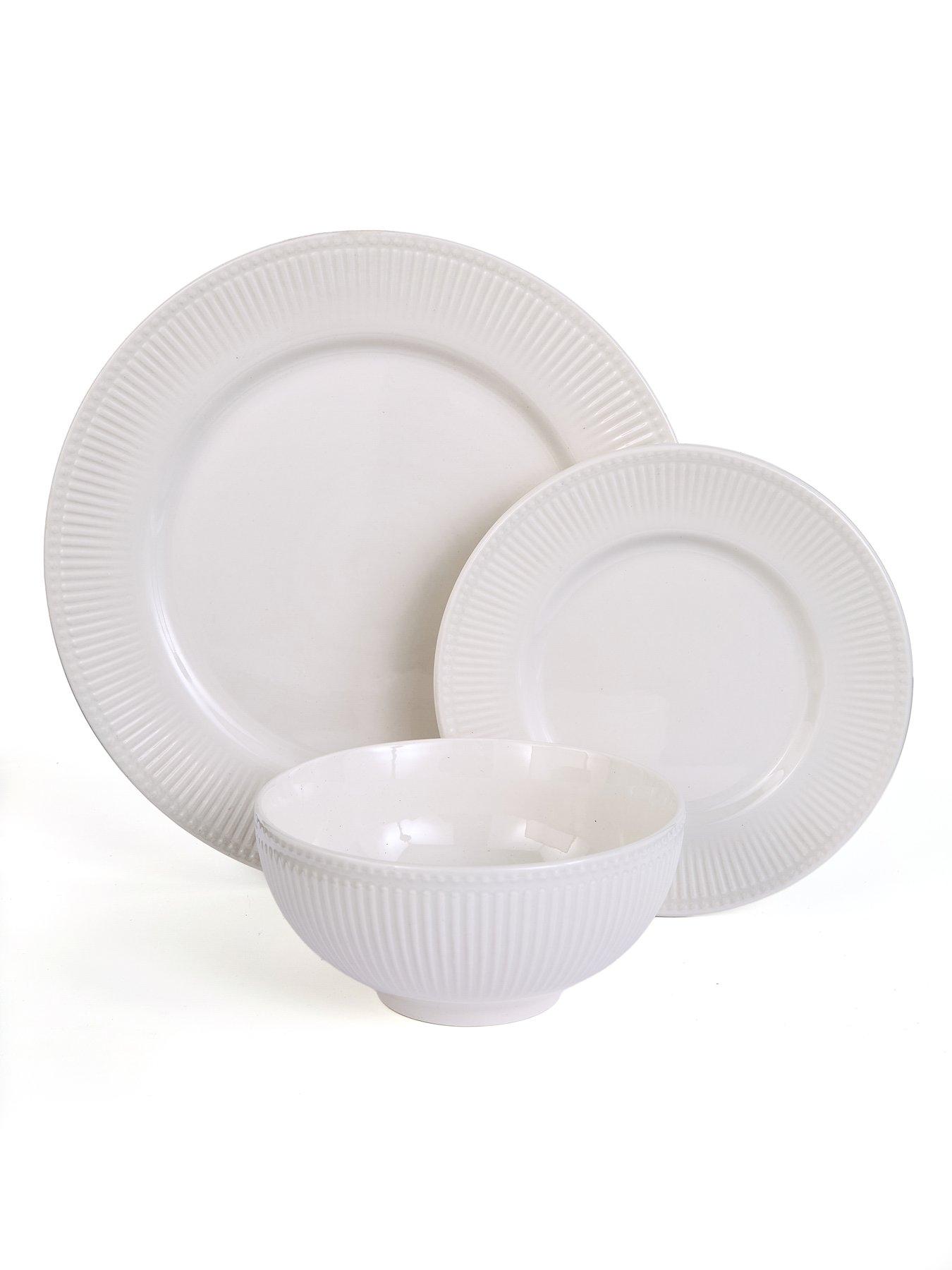Image 3 of 6 of The Very Collection Linear Embossed 12 Piece Dinner Set