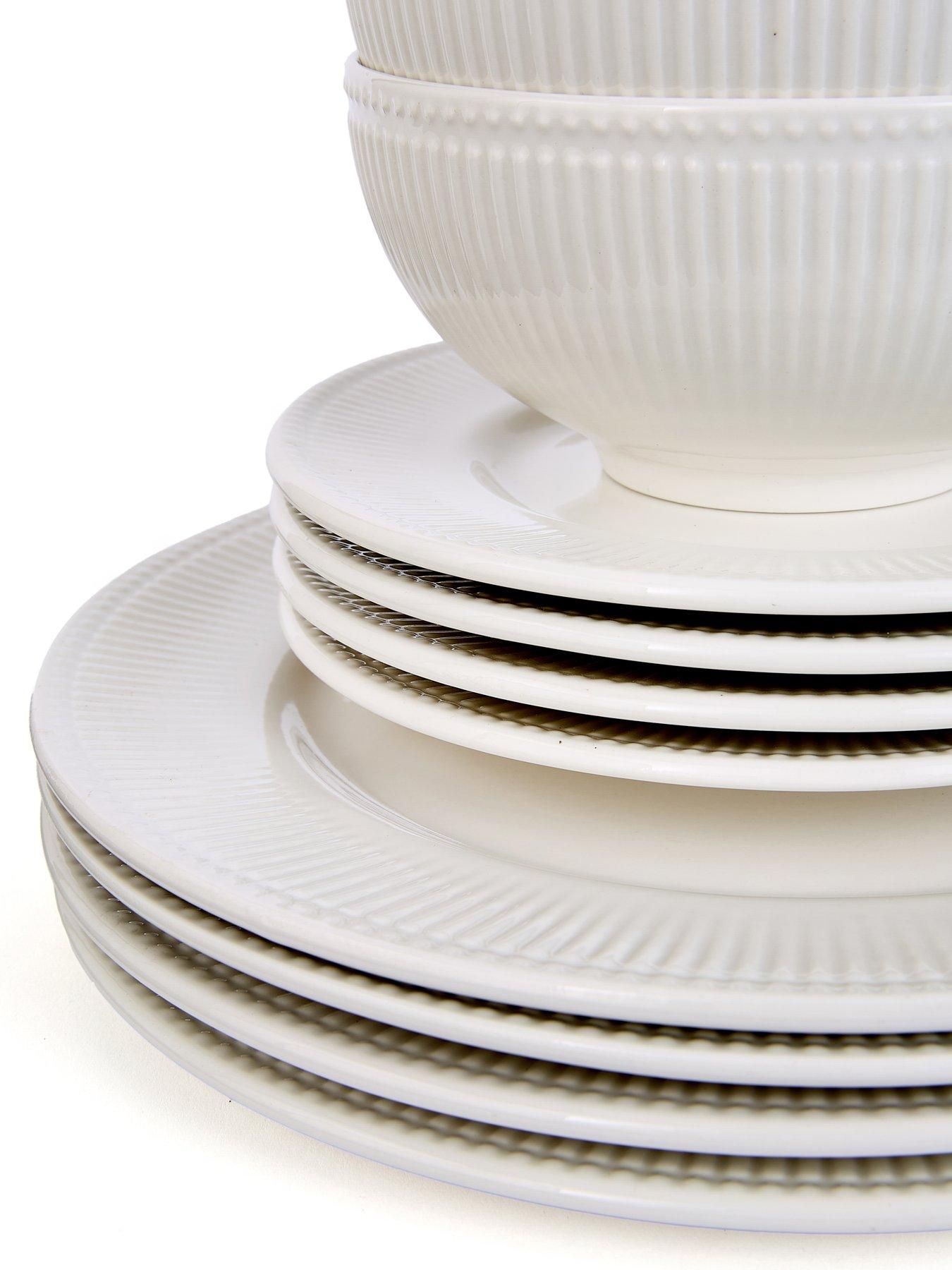 Image 5 of 6 of The Very Collection Linear Embossed 12 Piece Dinner Set