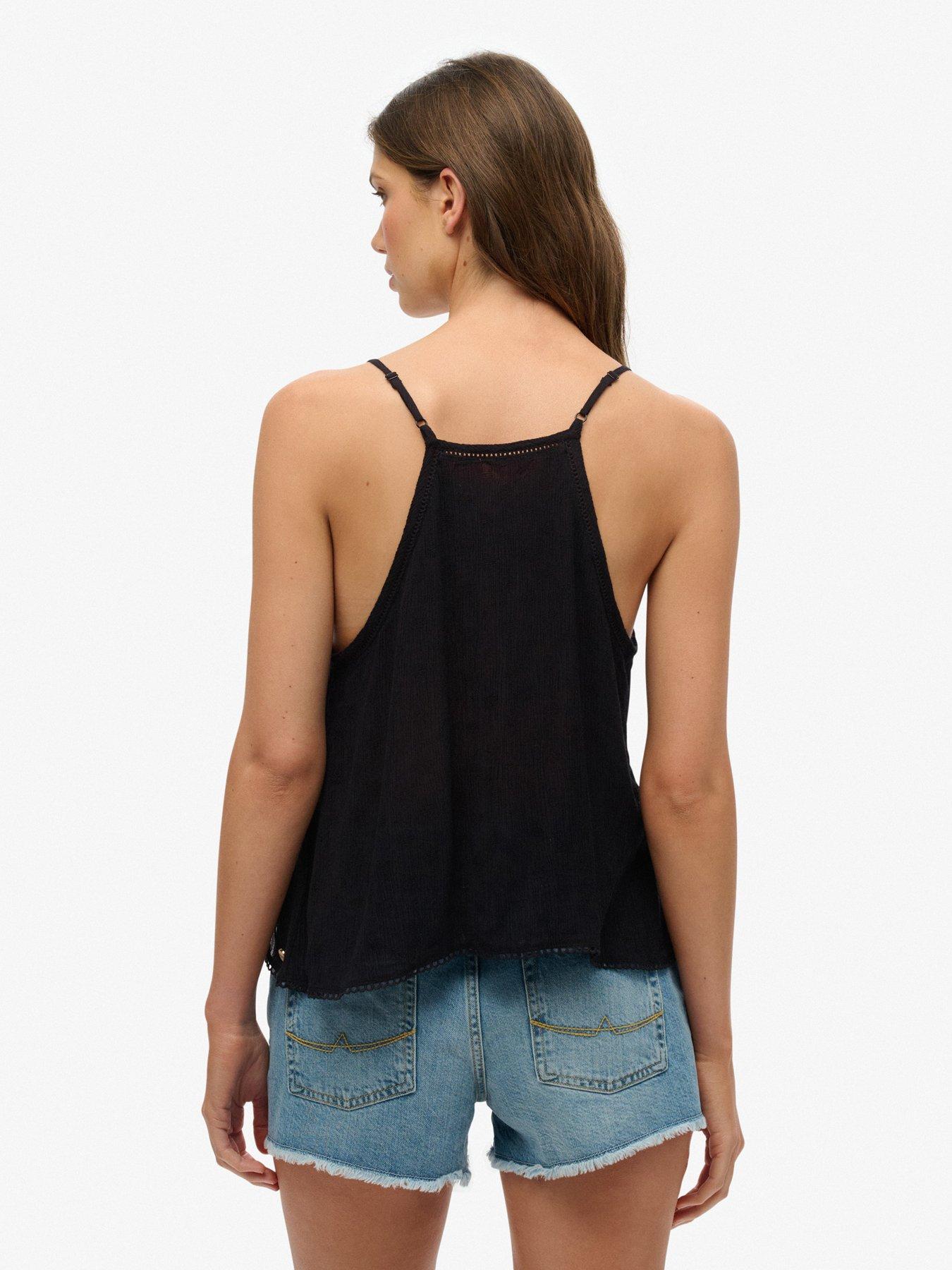 superdry-ladder-trim-cami-top-blackstillFront