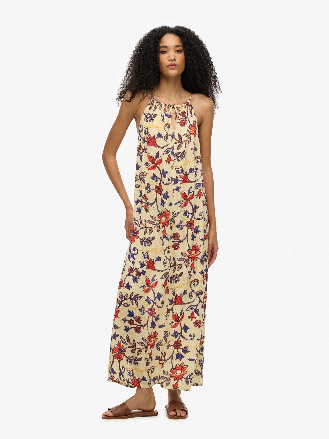 Superdry Beach Cami Maxi Dress - Beige