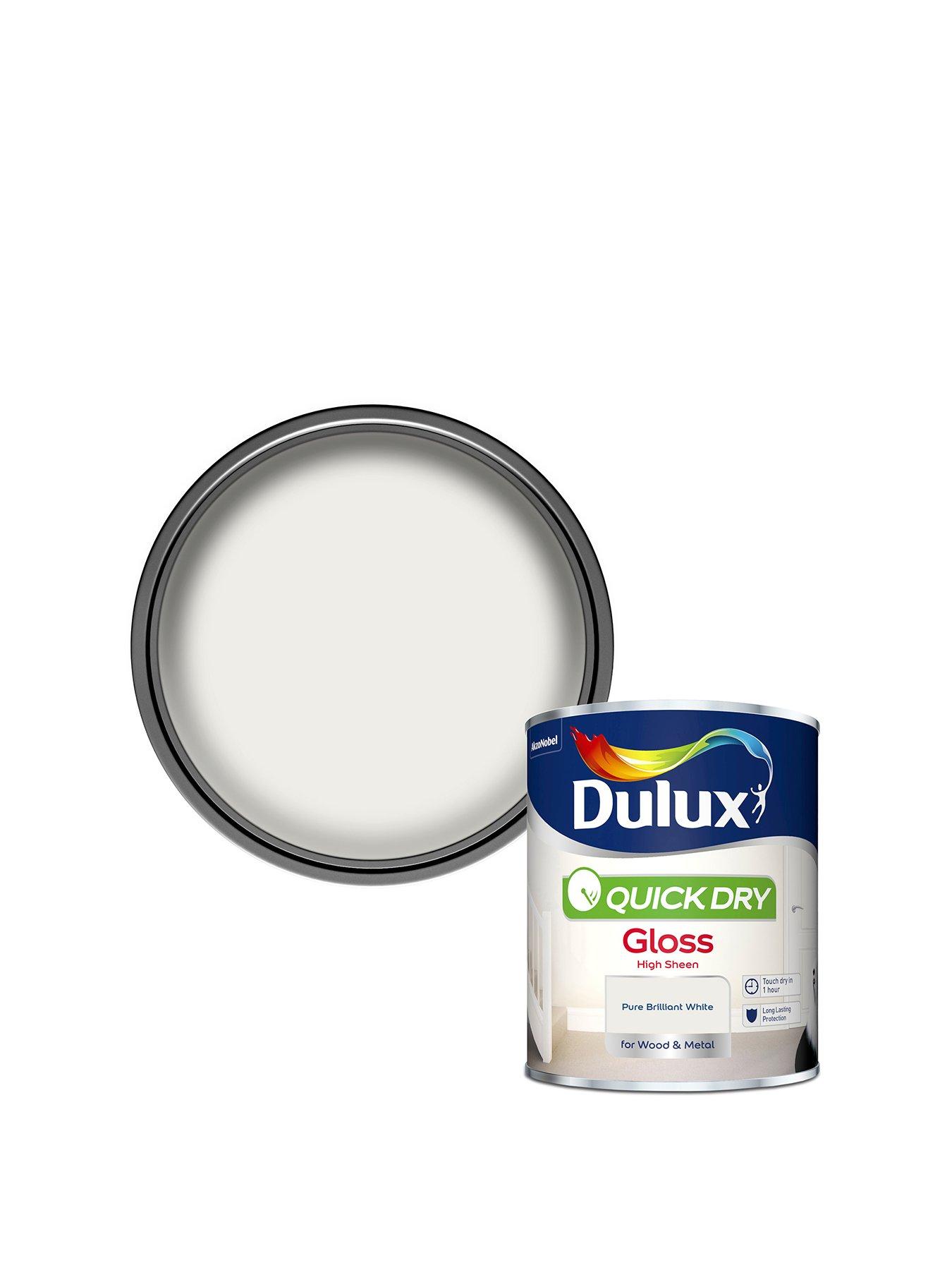 Image 1 of 6 of Dulux Dulux Quick Dry Gloss Pure Brilliant White 750ml