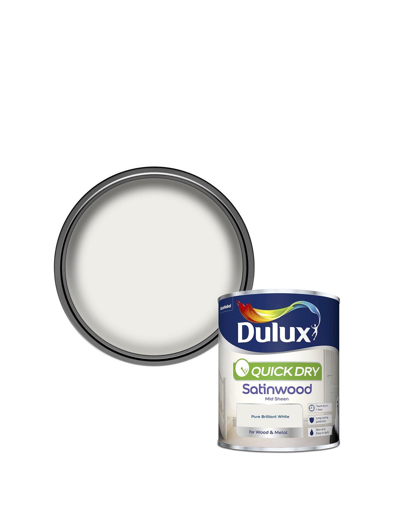 Dulux Dulux Quick Dry Satinwood Pure Brilliant White 750ml