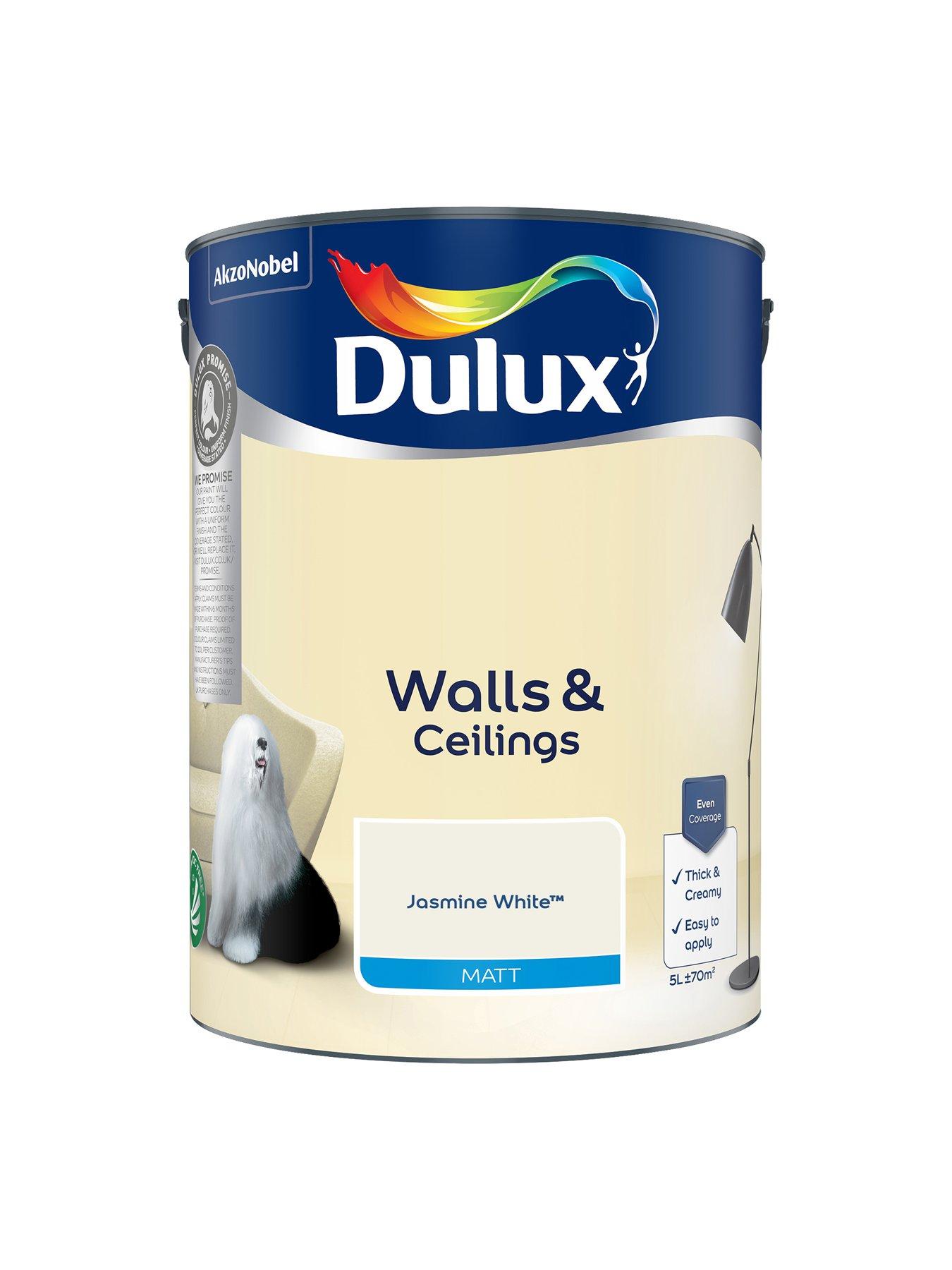 Image 2 of 6 of Dulux Matt Jasmine White 5l