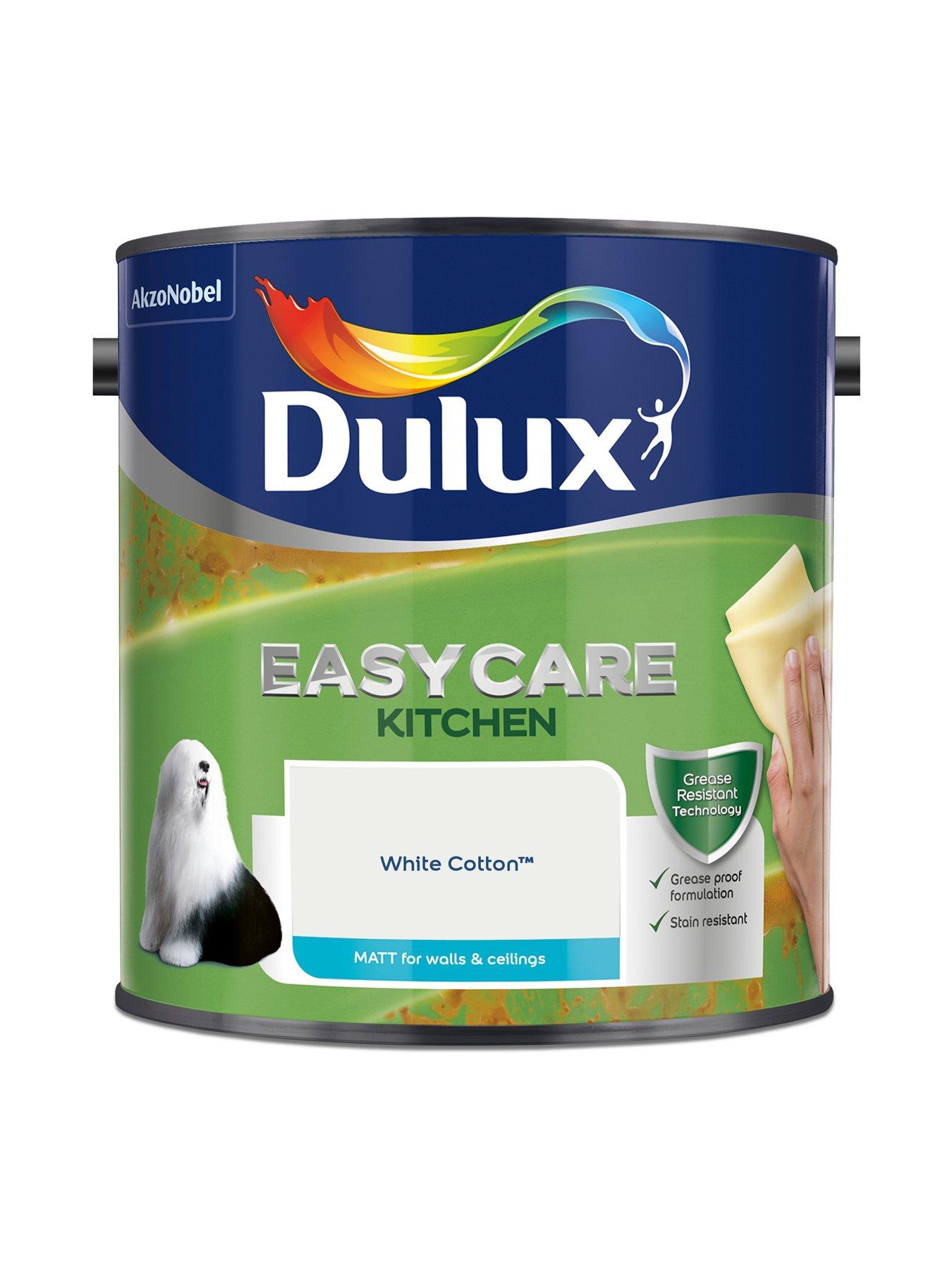 Image 2 of 6 of Dulux Dulux Easycare Kitchen Matt White Cotton 2.5l