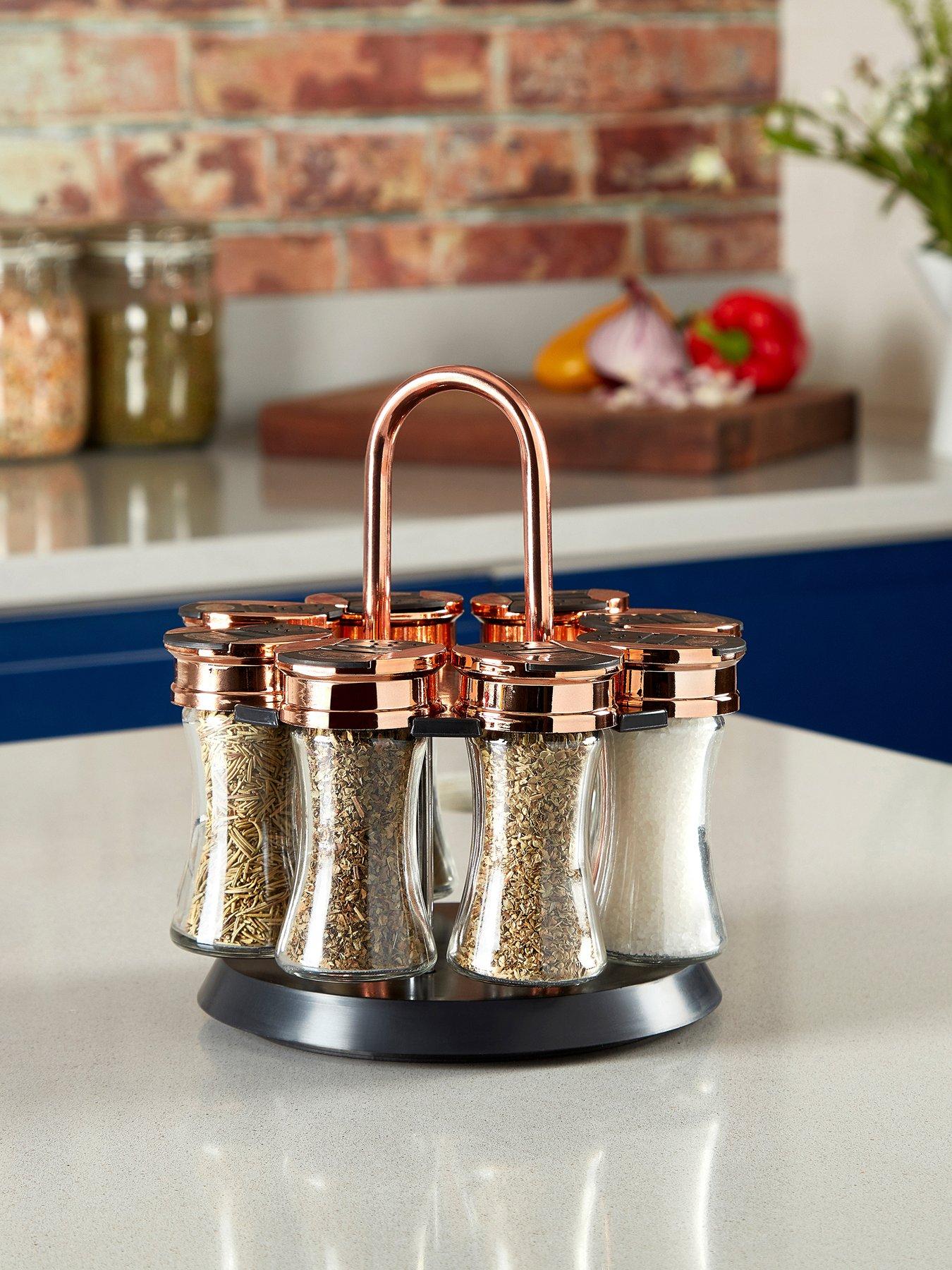 tower-rose-gold-rotating-spice-rackfront