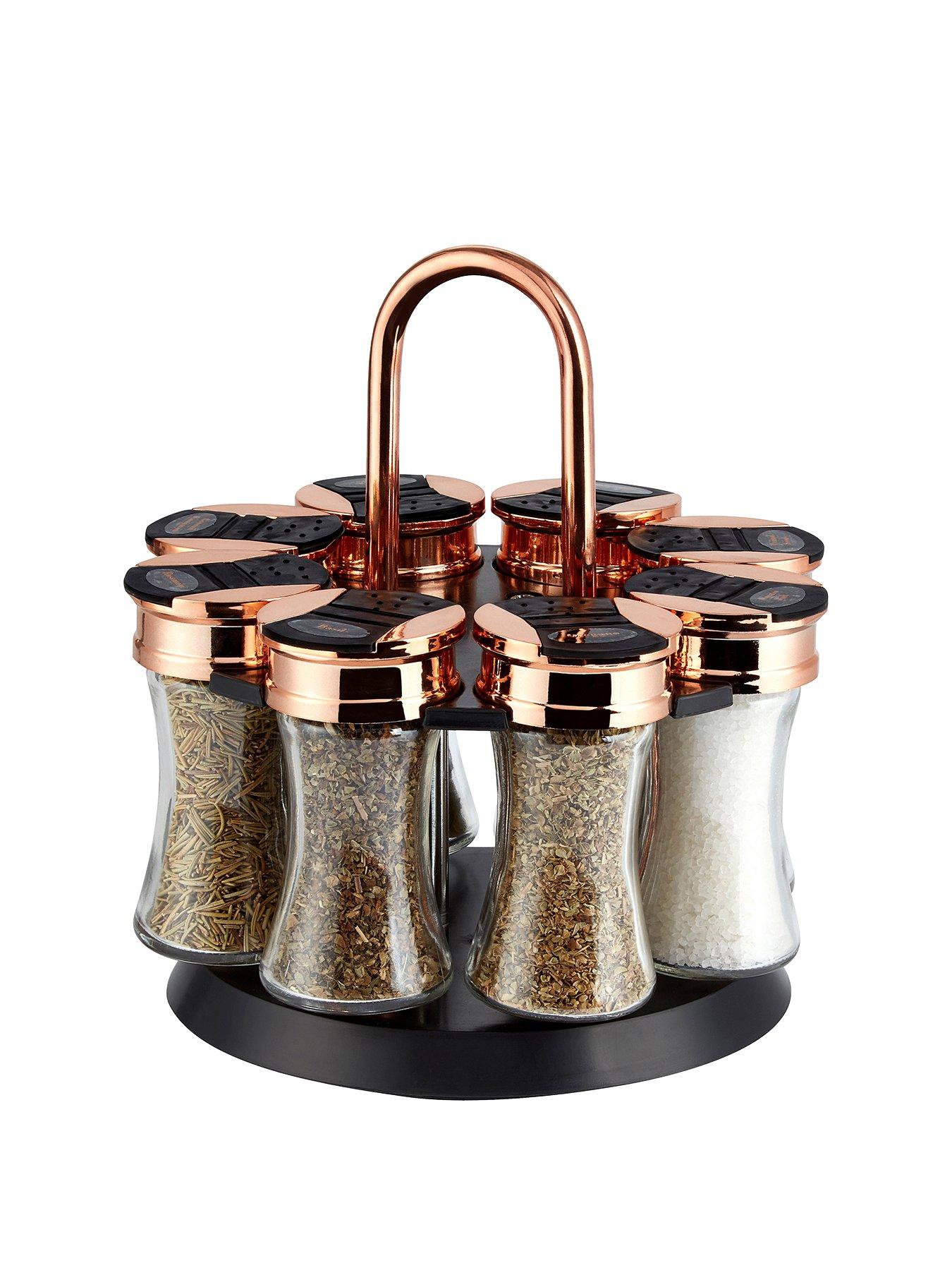 tower-rose-gold-rotating-spice-rackstillFront
