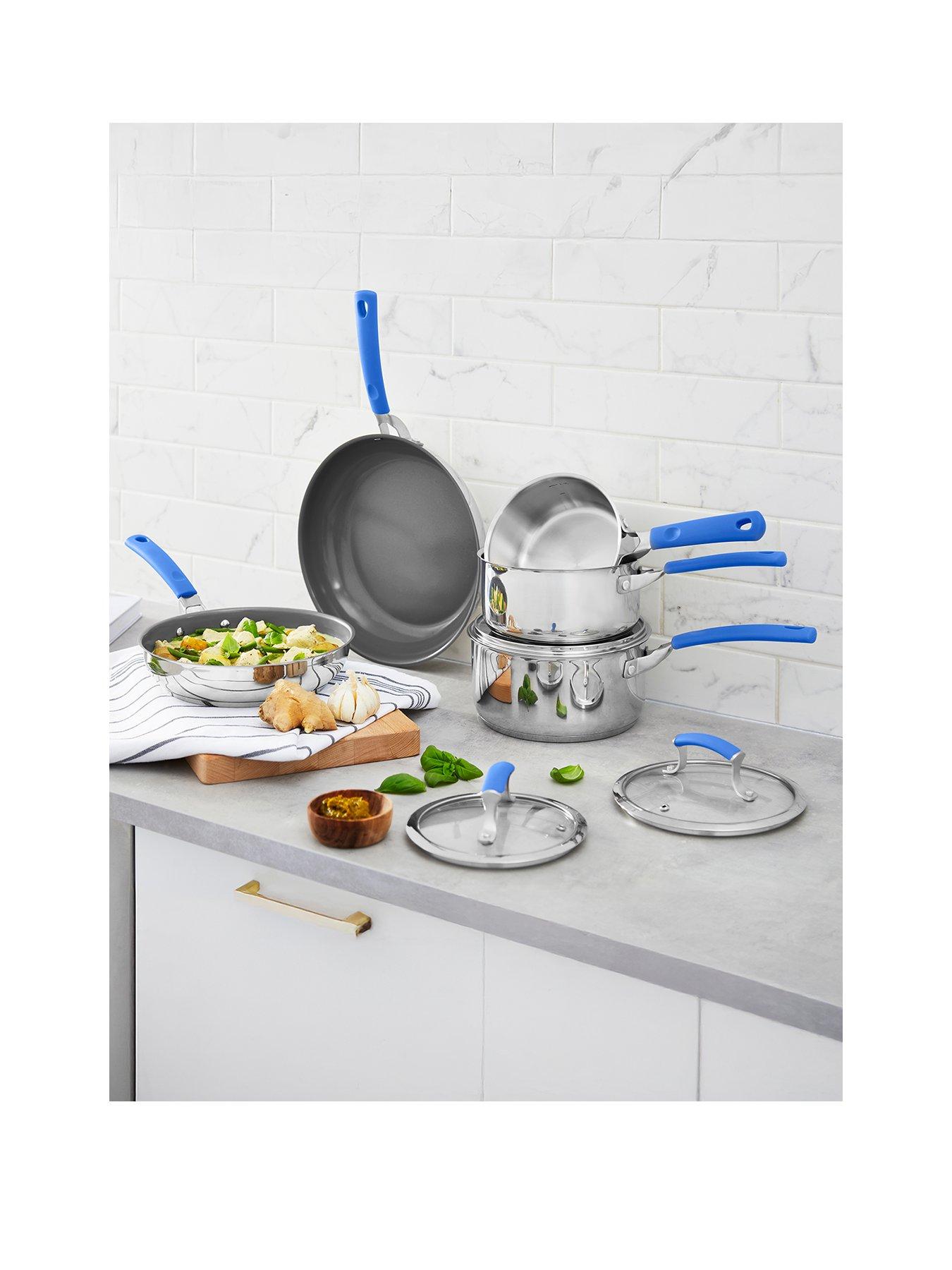 sur-la-table-5-piece-stainless-steel-cookware-set-ndash-blue-silicone-handles