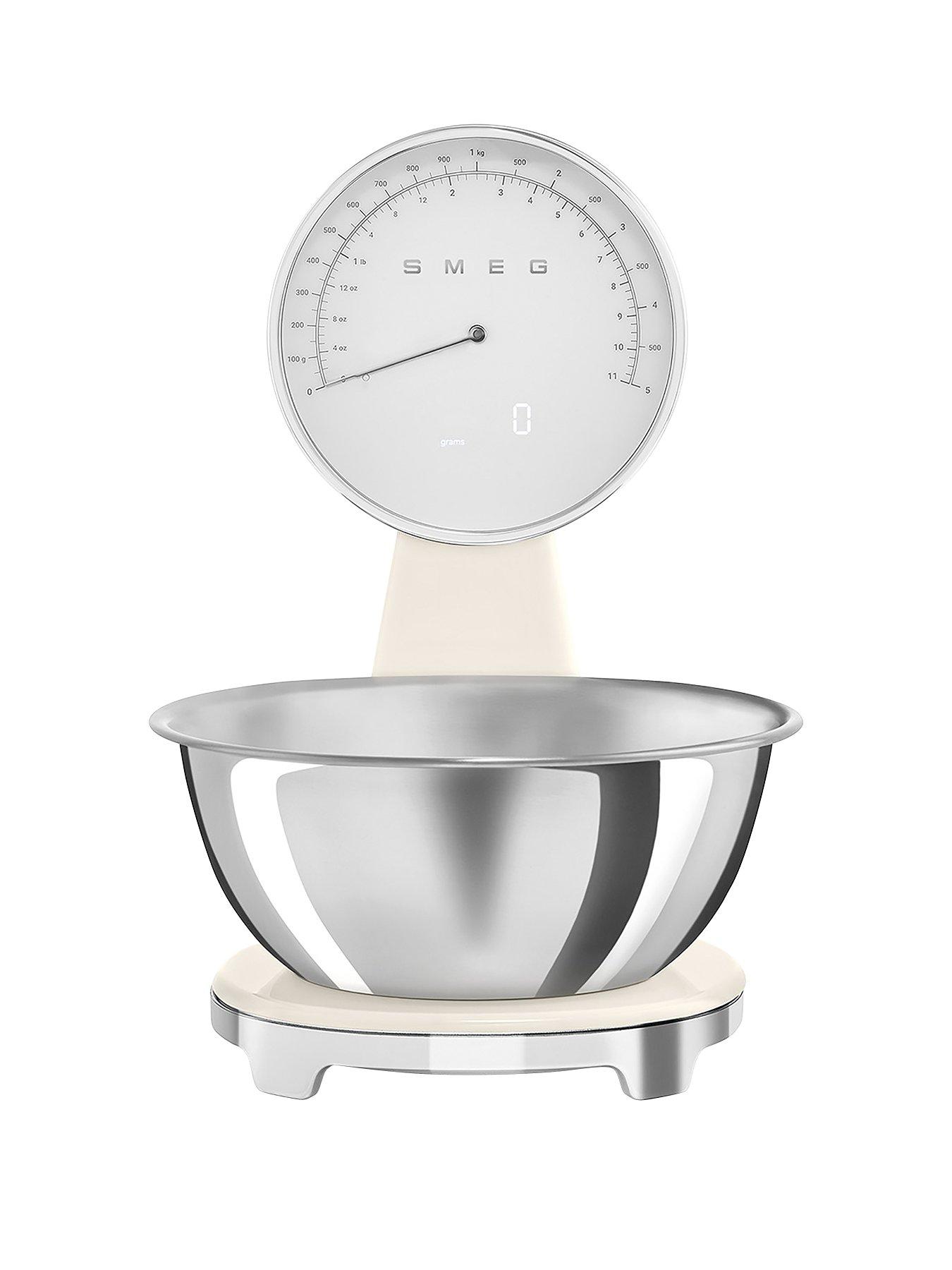 Image 1 of 5 of Smeg 50's Style Kitchen Scales with Removeable Bowl, Cream