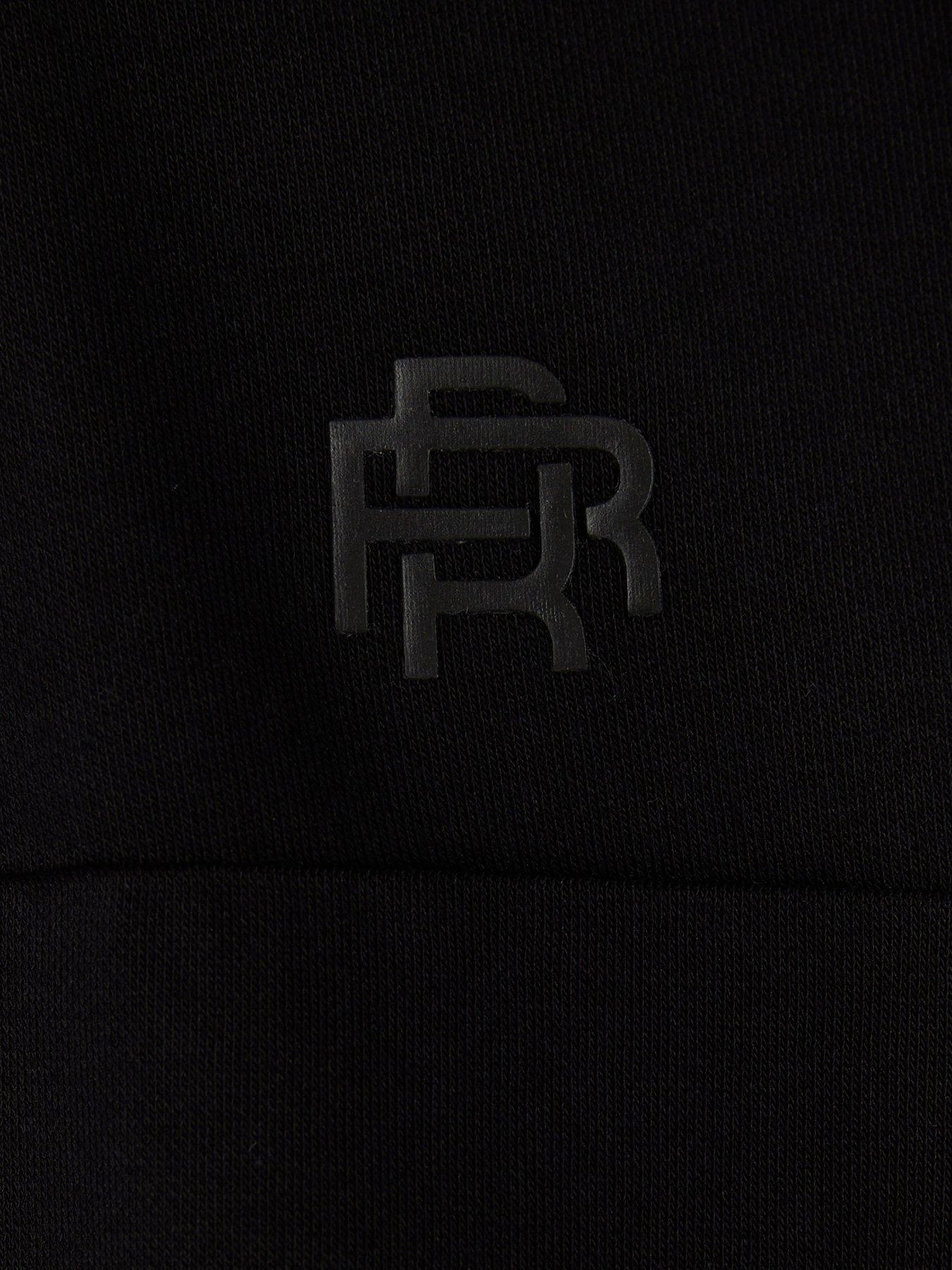 Image 3 of 4 of River Island Mini Boys Essentials Funnel Sweater - Black