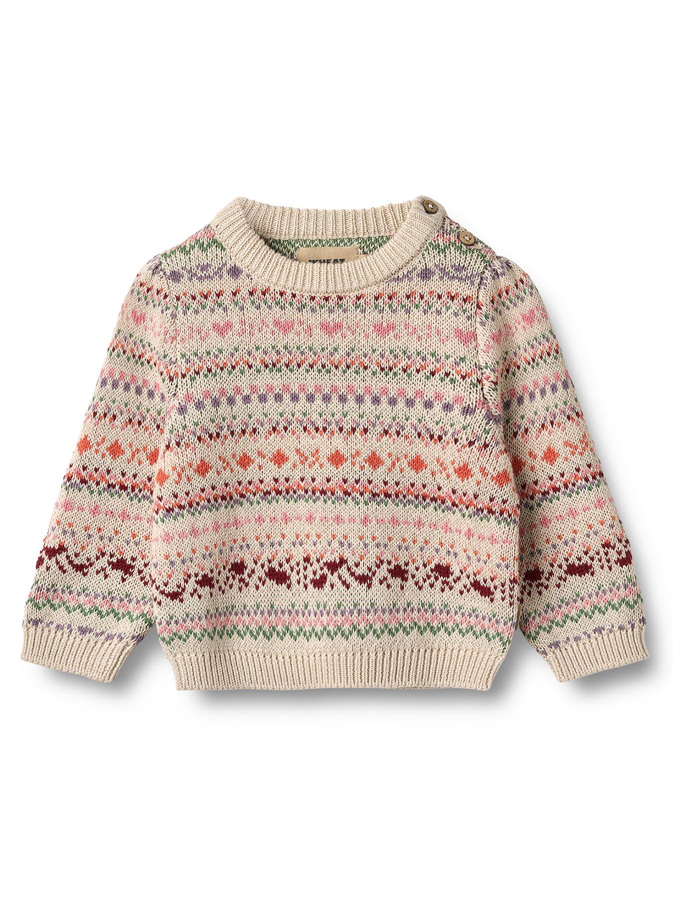 Wheat Baby Girls Olga Knitted Jumper - Multi