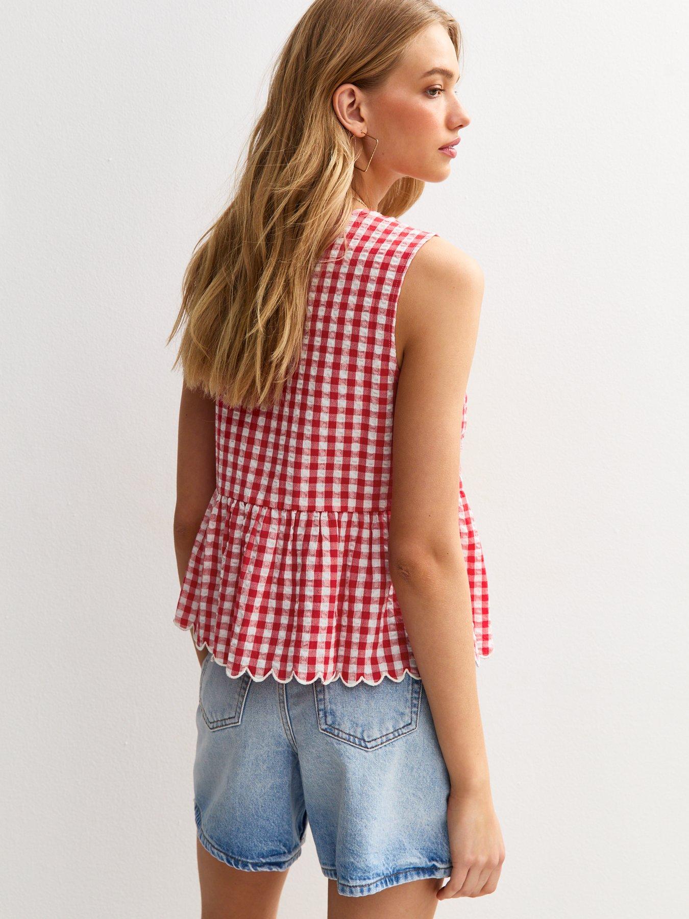new-look-red-gingham-check-tie-front-topstillFront