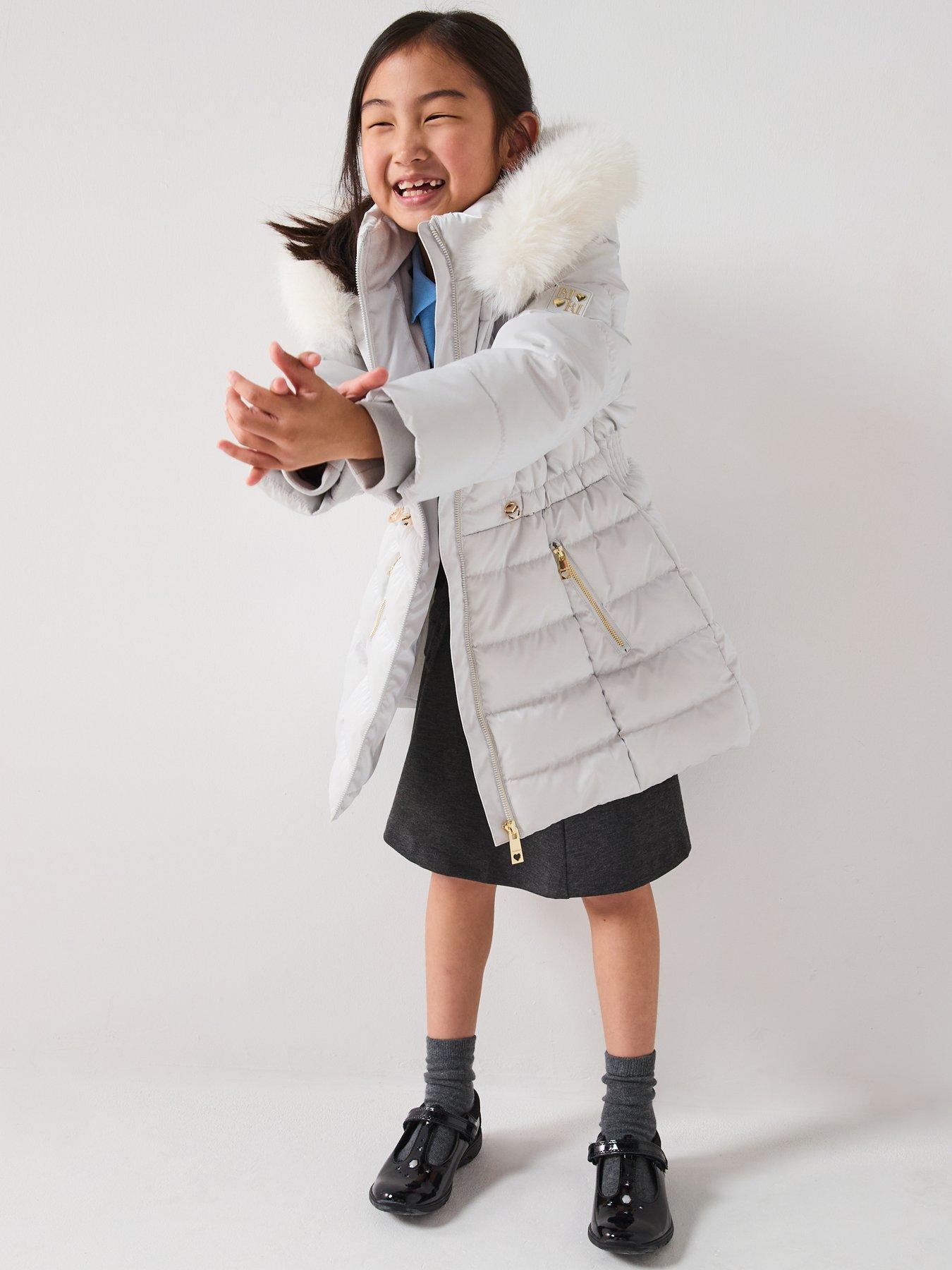 river-island-older-girls-high-shine-glam-padded-grey