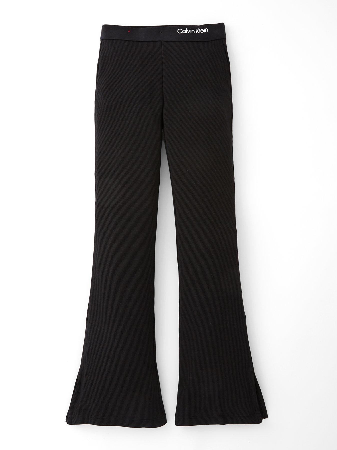 calvin-klein-jeans-girls-rib-flare-pants-black
