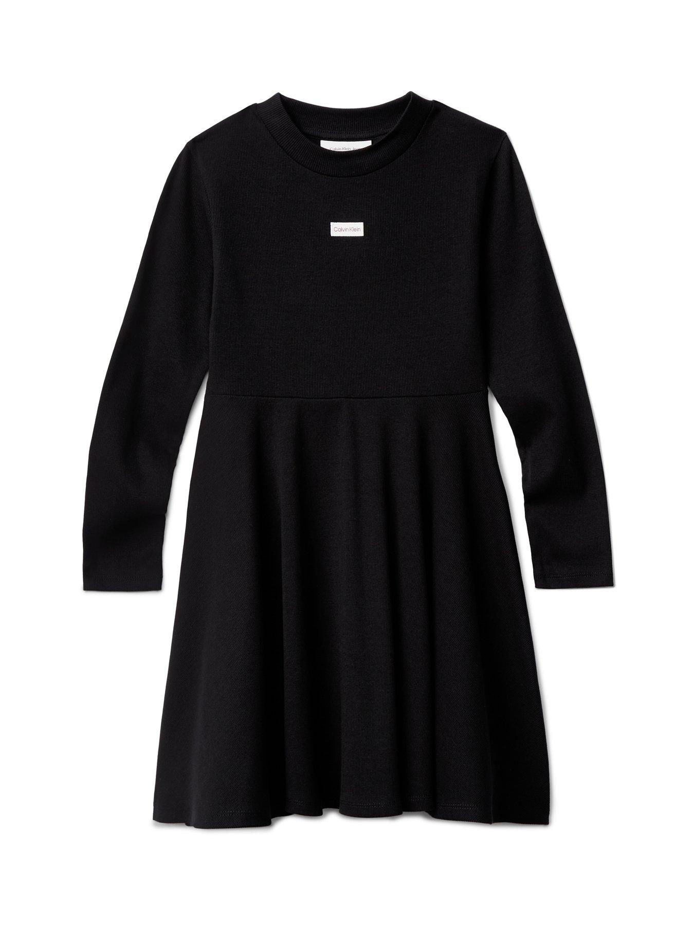calvin-klein-jeans-girls-rib-long-sleeve-dress-black