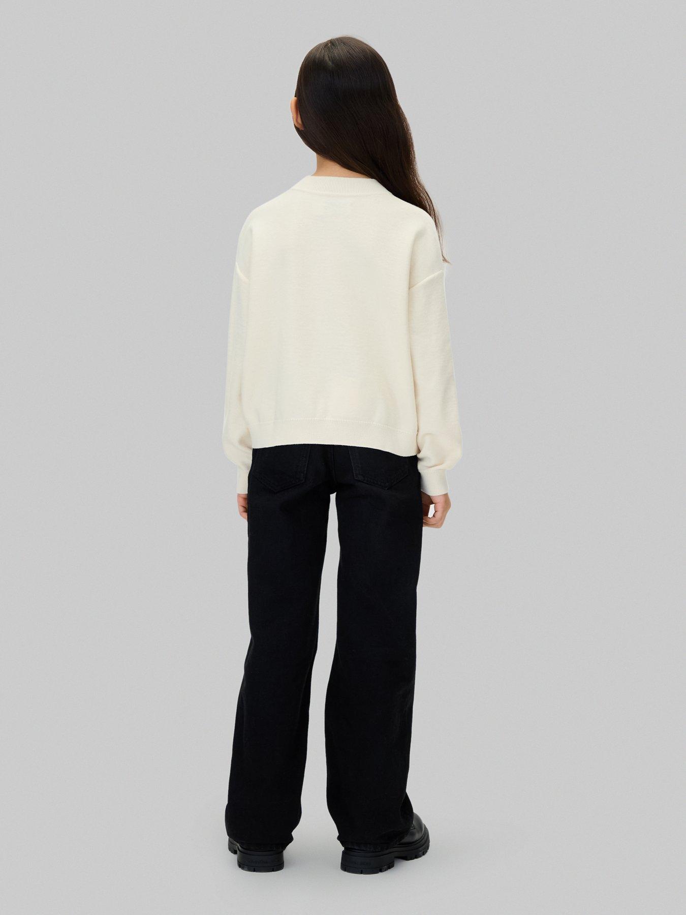 calvin-klein-jeans-girls-script-logo-graphic-crewneck-jumper-whitecap-graystillFront