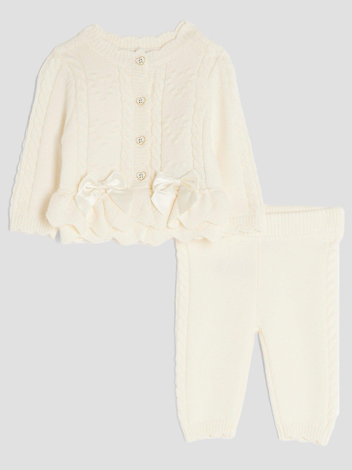 River Island Baby Girls Peplum Cardigan - Cream