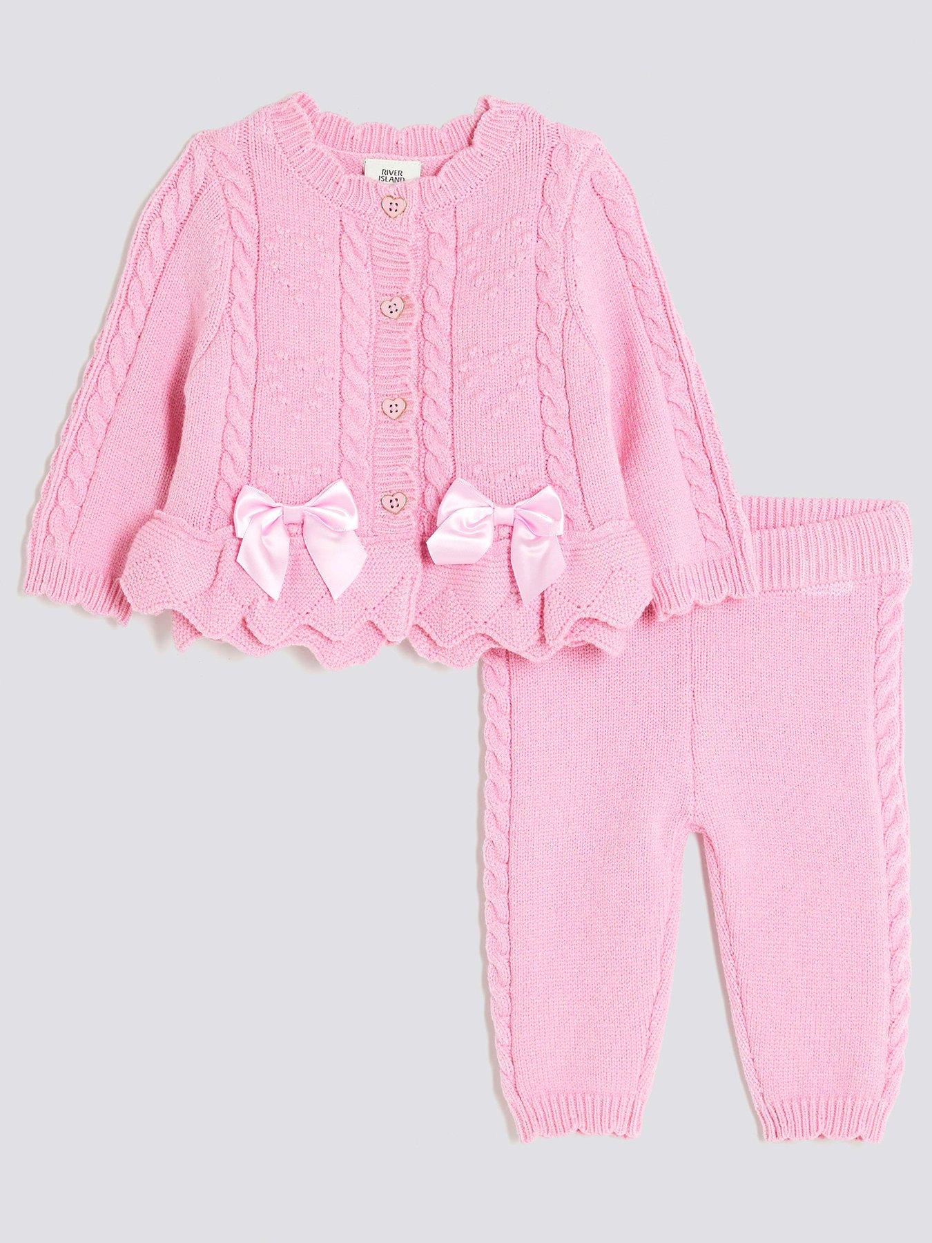 River Island Baby Baby Girls Peplum Cardigan - Pink