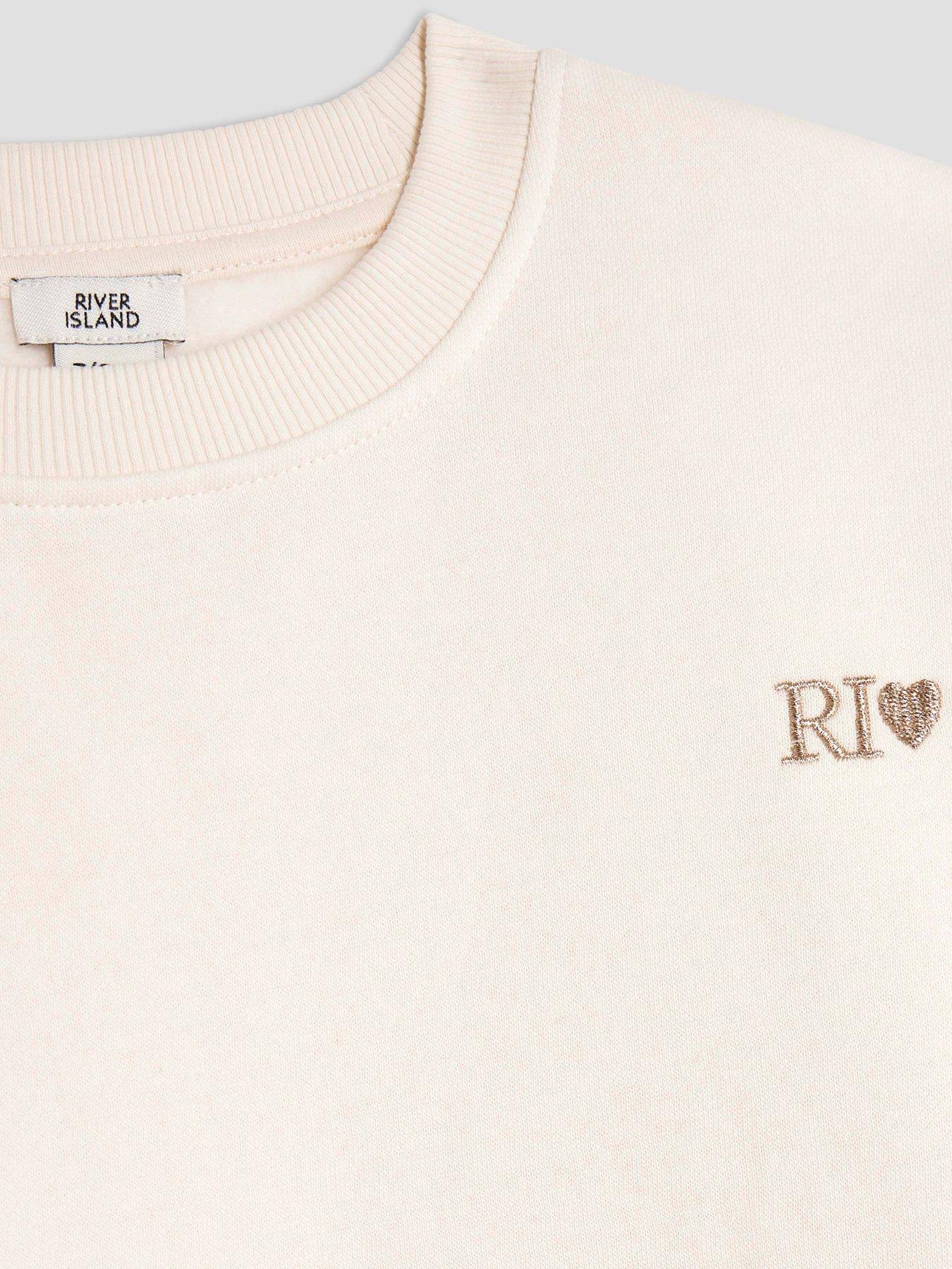 river-island-older-girls-split-back-sweatshirt-set-creamdetail
