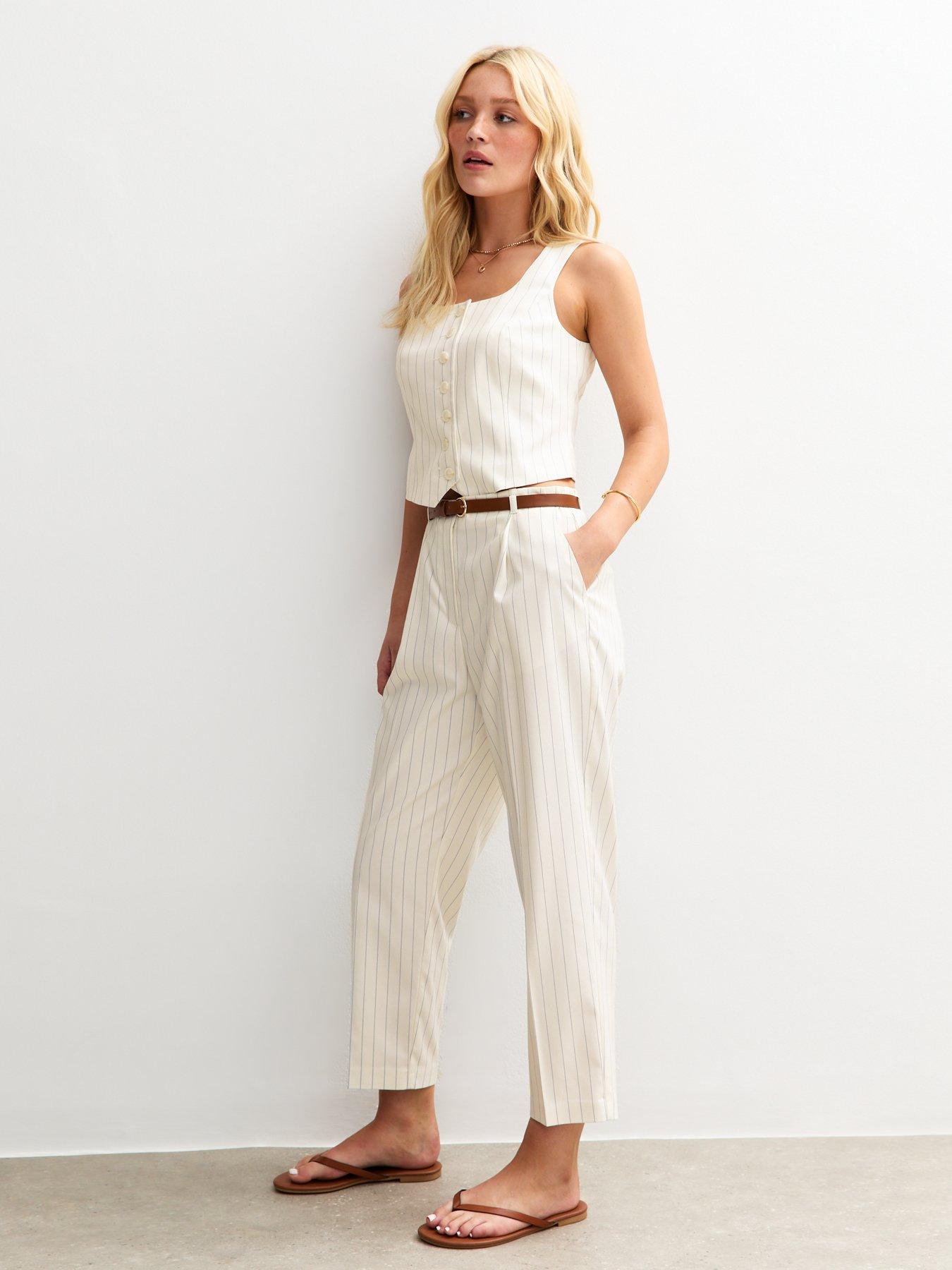 new-look-cream-striped-square-neck-waistcoatback