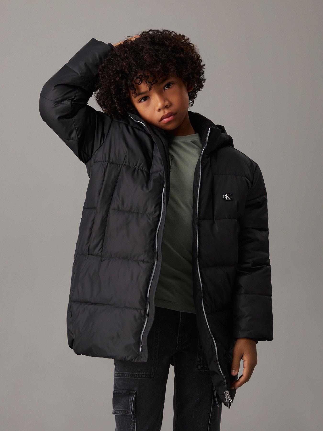Calvin Klein Jeans Boys Essential Parka Jacket - Black
