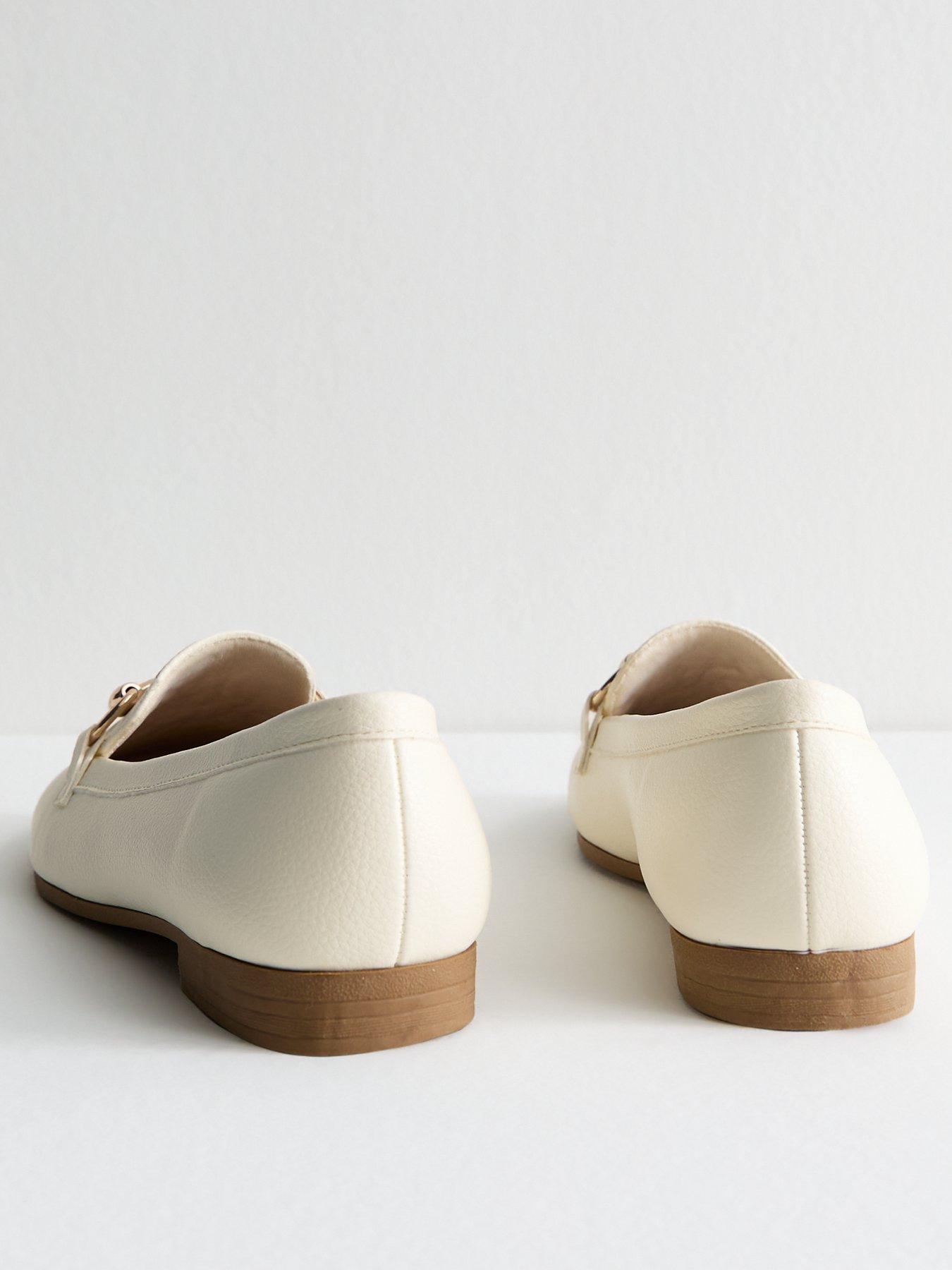 new-look-off-white-faux-leather-horsebit-detail-loafersback