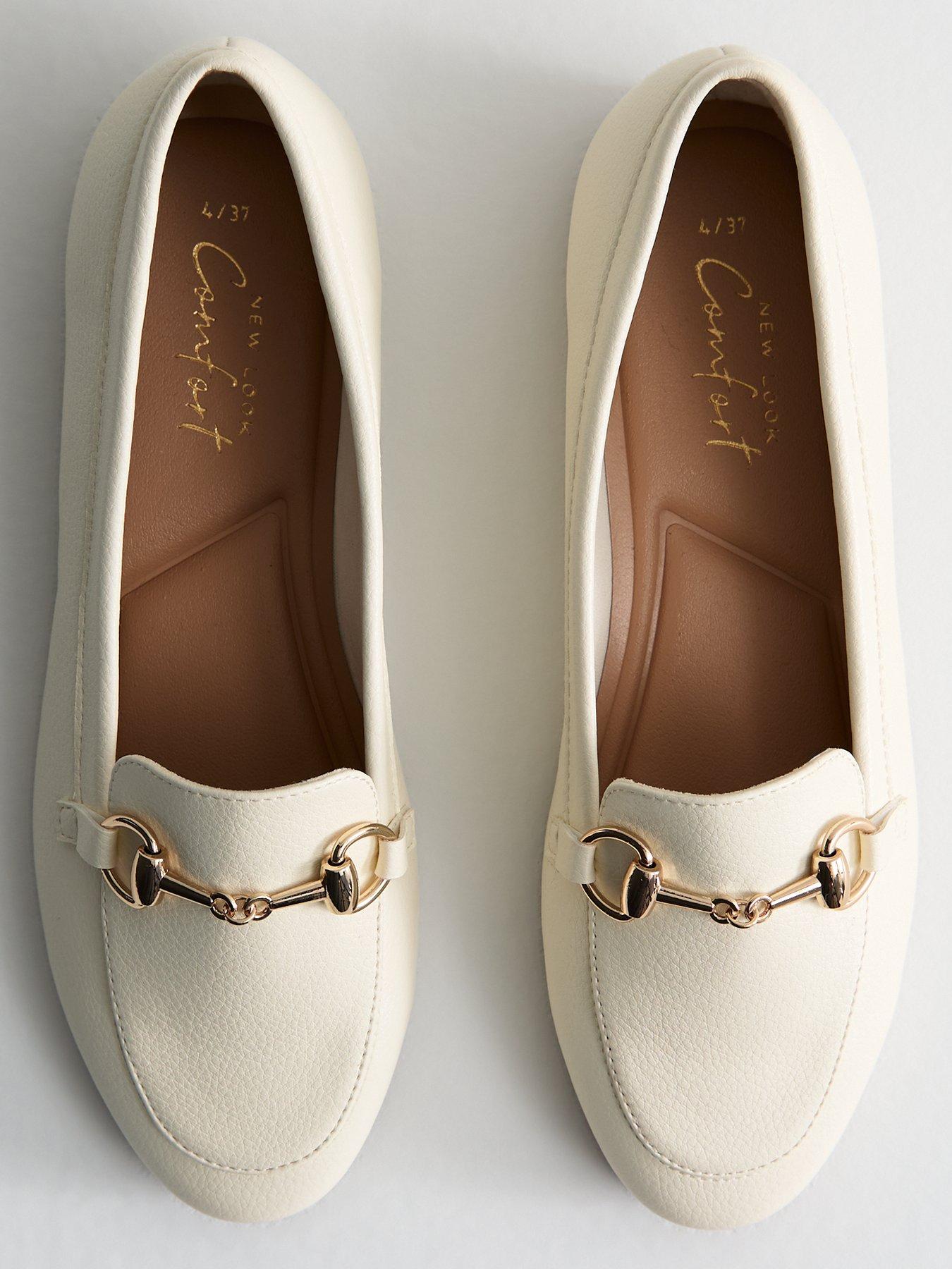 new-look-off-white-faux-leather-horsebit-detail-loafersoutfit