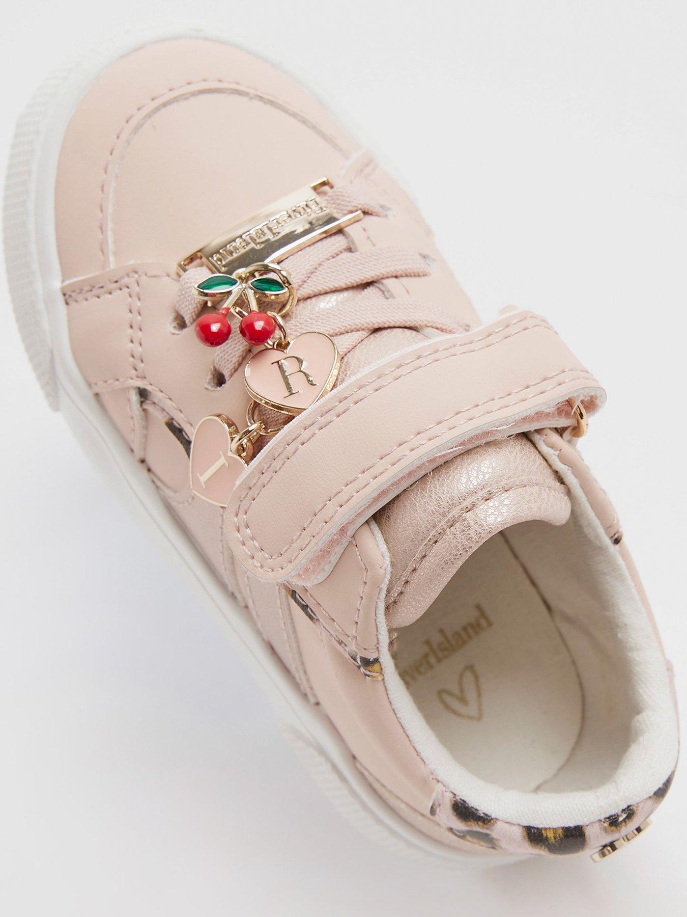 River Island Mini Girls Leopard Plim Shoes - Pink | Very Ireland