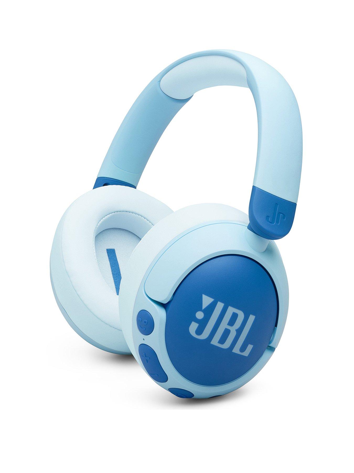 undefined JBL Junior 470NC, Kids wireless over-ear Noise Cancelling headphones, reduced volume for safe listening, Blue
