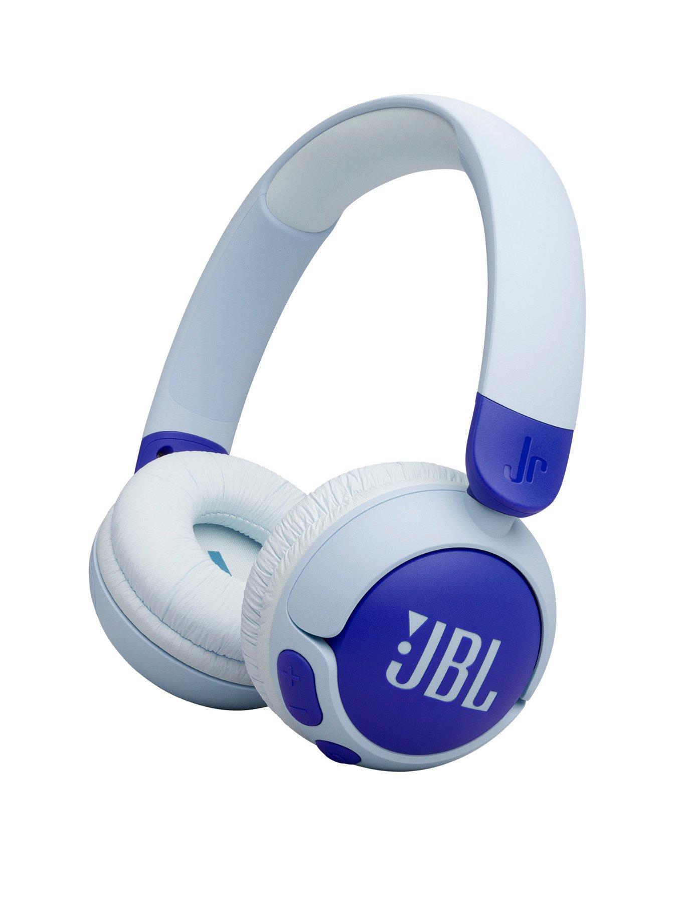 undefined JBL Junior 320BT, Kids wireless on-ear headphones, reduced volume for safe listening, Blue