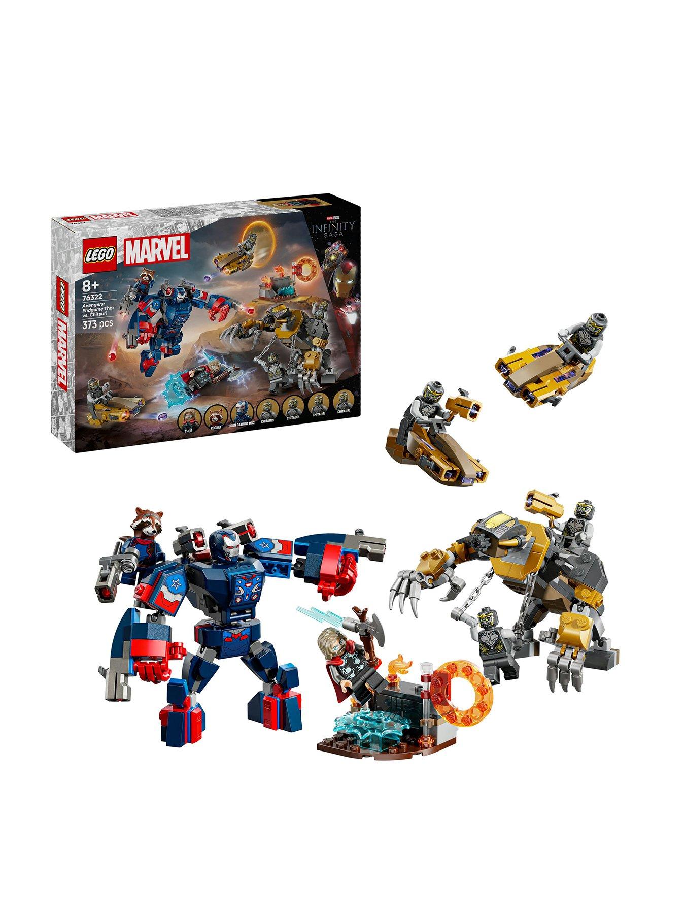 Image 1 of 8 of LEGO Super Heroes Avengers: Endgame Thor vs. Chitauri 76322