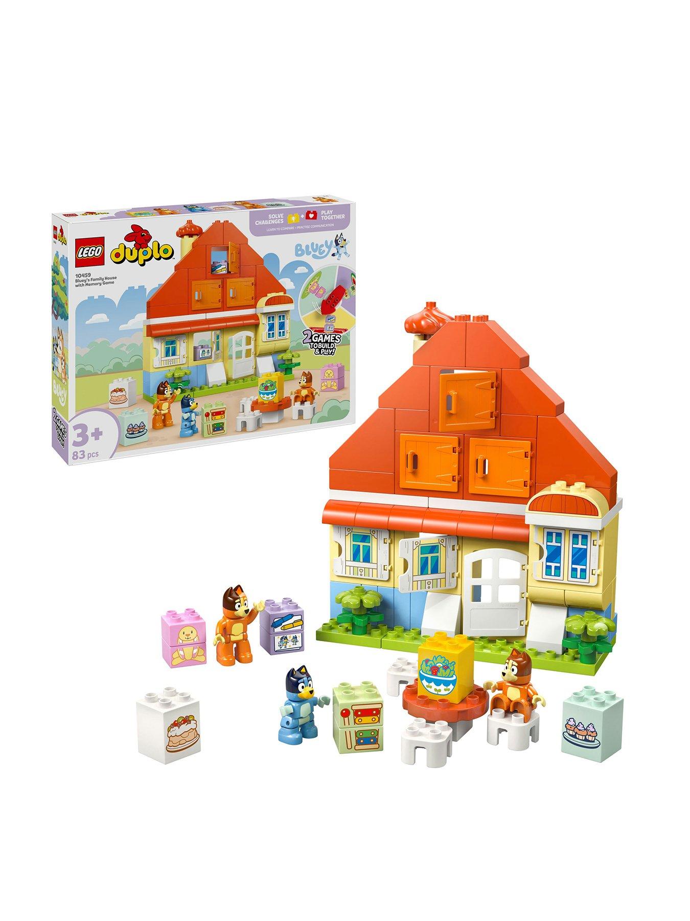Image 1 of 8 of LEGO Duplo Bluey&rsquo;s Family House with Memory Game 10459