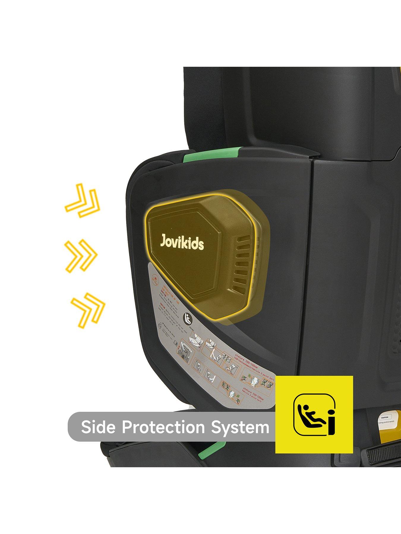 Image 5 of 8 of Jovikids Compact Folding Booster Car Seat - Black