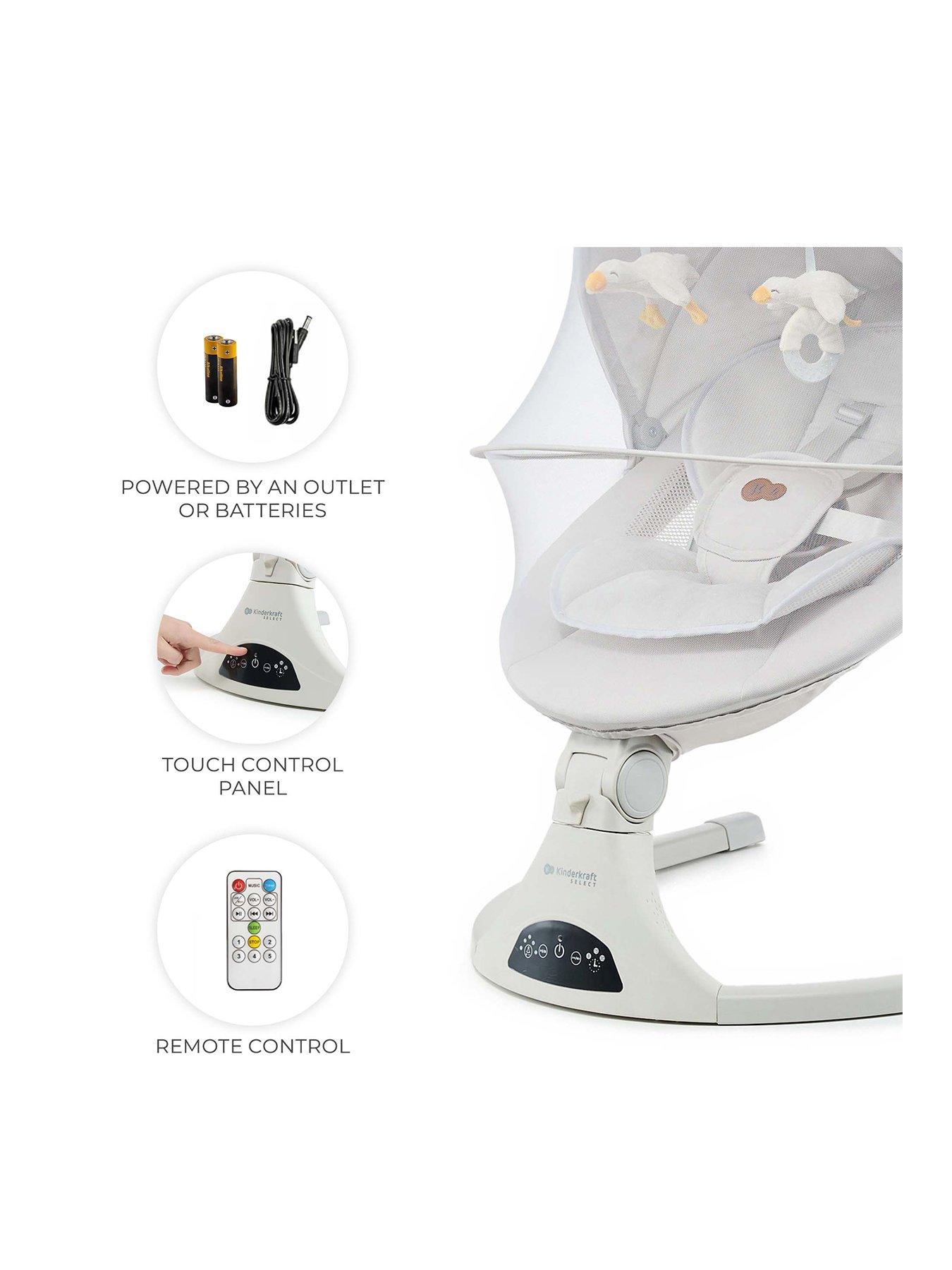 Image 3 of 7 of Kinderkraft Tulsy 2 in 1 Electric Rocker/Bouncer - Beige