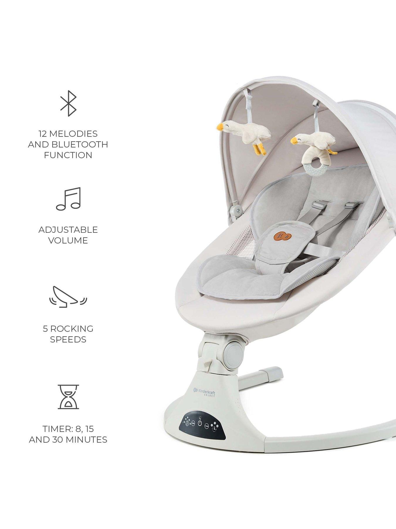 Image 5 of 7 of Kinderkraft Tulsy 2 in 1 Electric Rocker/Bouncer - Beige