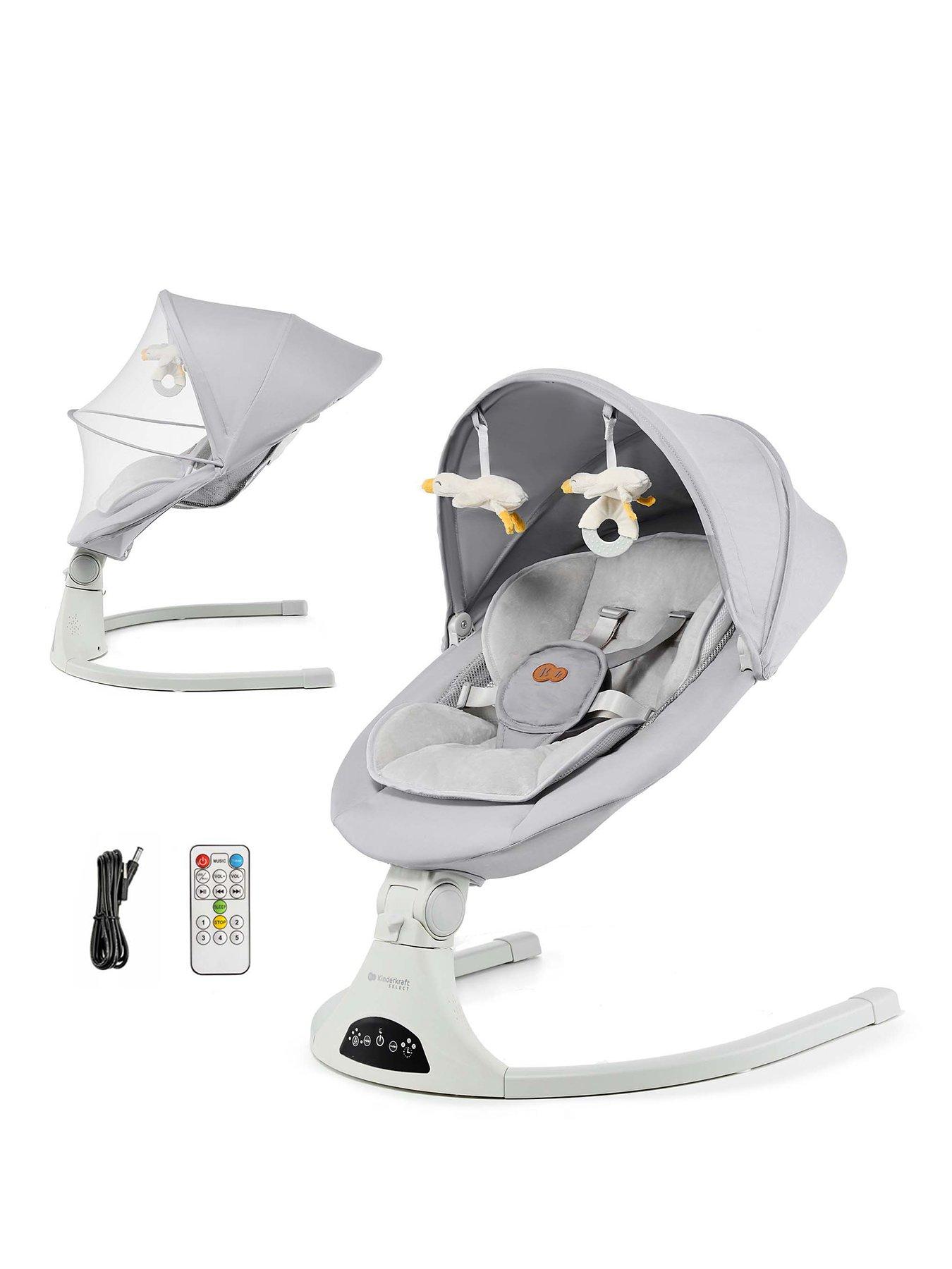 Image 2 of 7 of Kinderkraft Tulsy 2 in 1 Electric Rocker/Bouncer - Grey