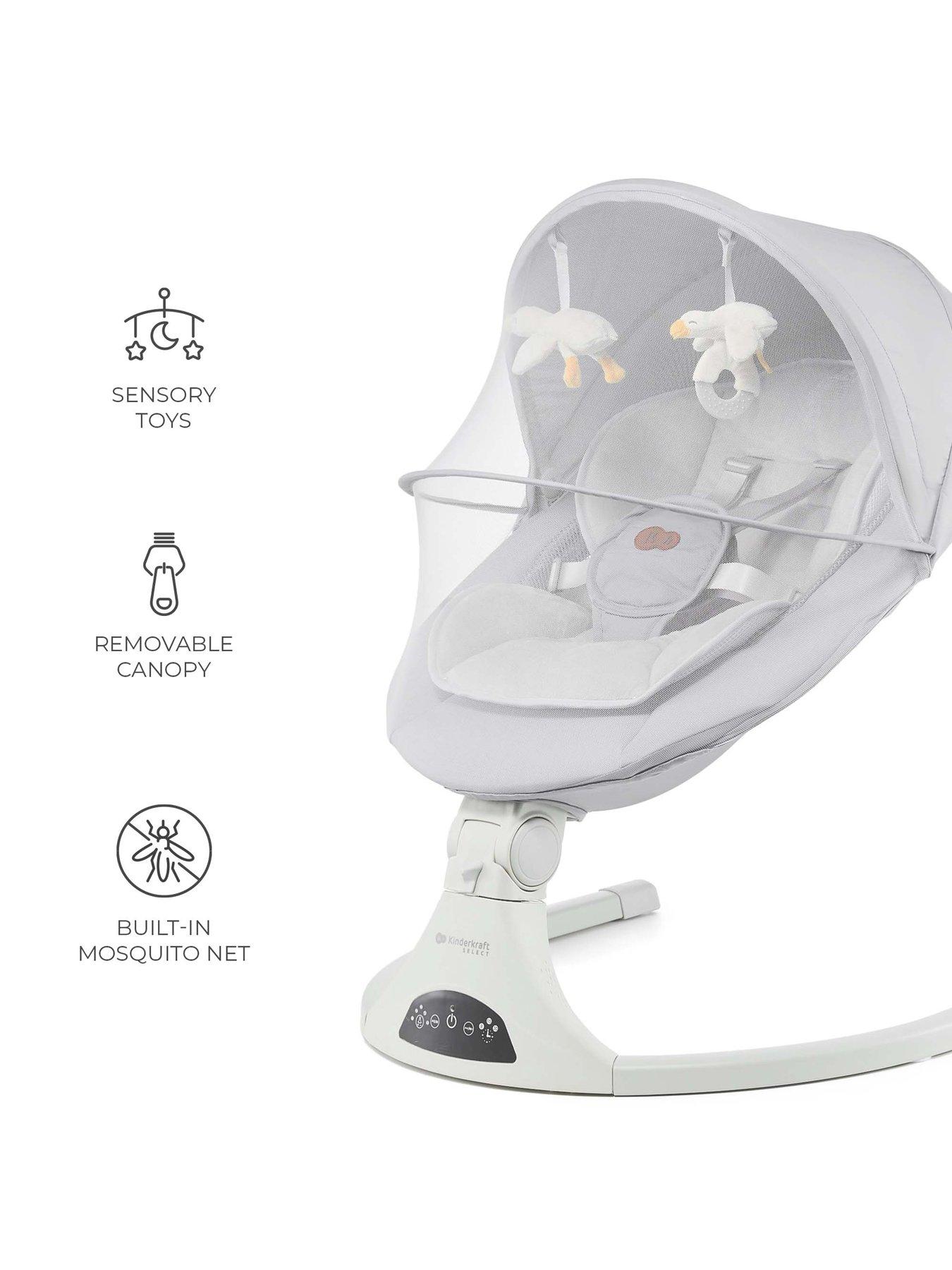 Image 4 of 7 of Kinderkraft Tulsy 2 in 1 Electric Rocker/Bouncer - Grey