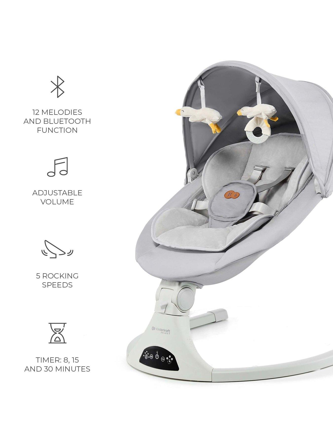 Image 5 of 7 of Kinderkraft Tulsy 2 in 1 Electric Rocker/Bouncer - Grey
