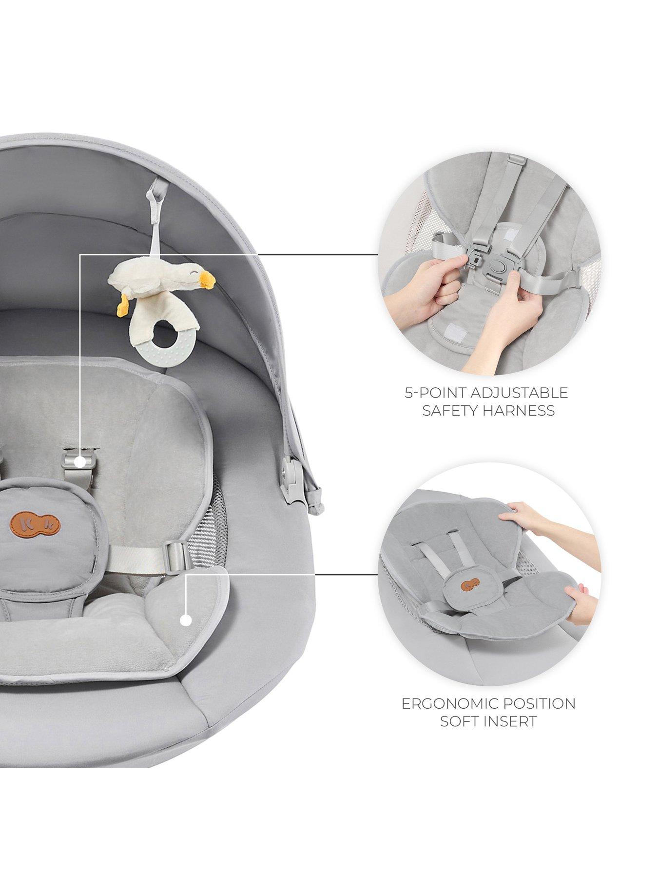 Image 6 of 7 of Kinderkraft Tulsy 2 in 1 Electric Rocker/Bouncer - Grey