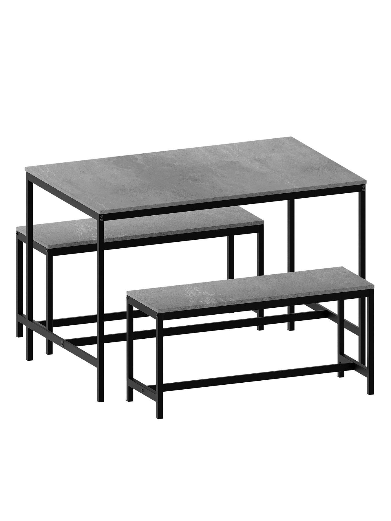 Image 6 of 6 of Vida Designs Roslyn 4 Seater Dining Table With Bench Set