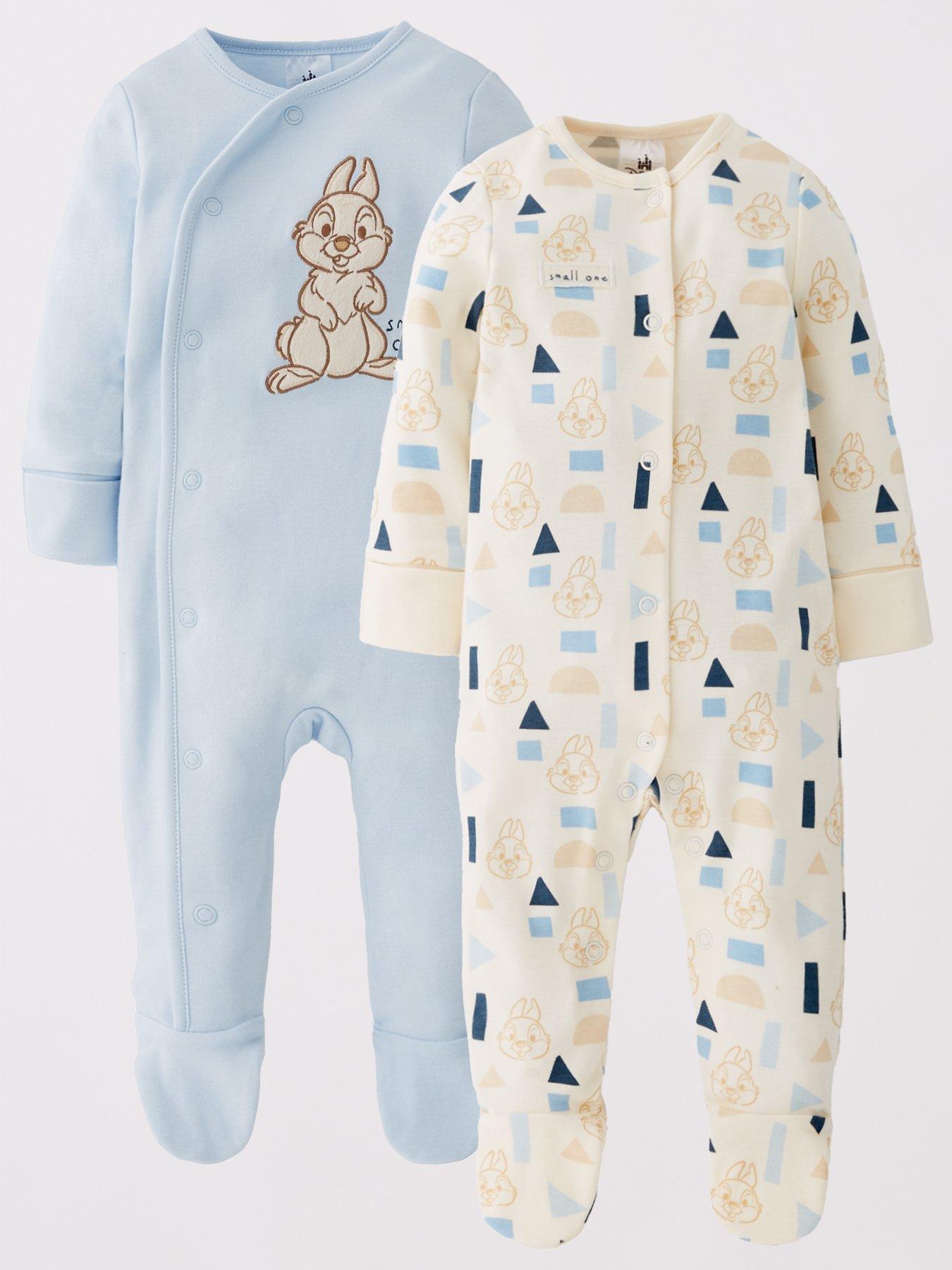 Image 1 of 5 of Bambi Disney Bambi Thumper 2 Pack Sleepsuit - Blue