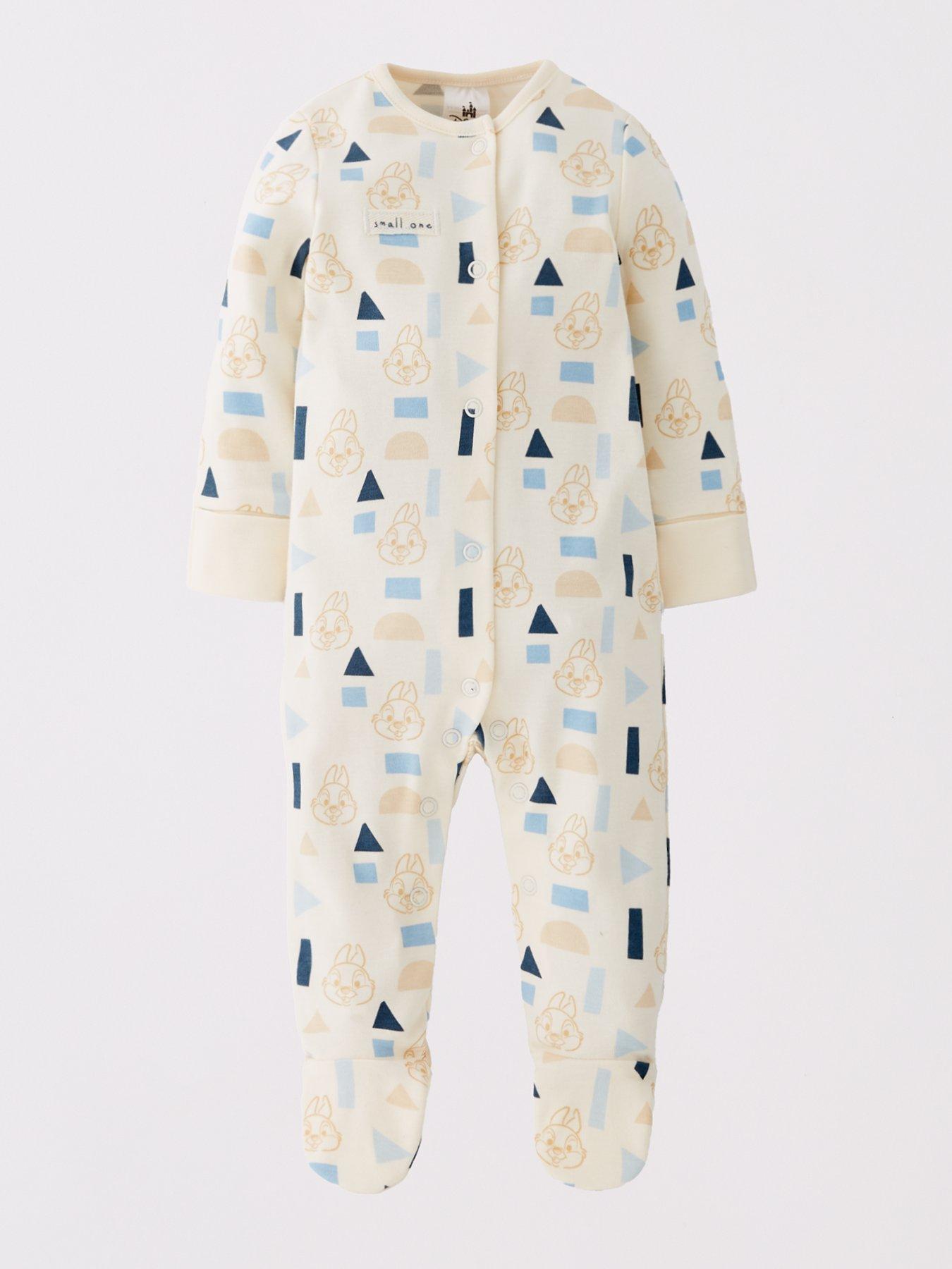 Image 2 of 5 of Bambi Disney Bambi Thumper 2 Pack Sleepsuit - Blue