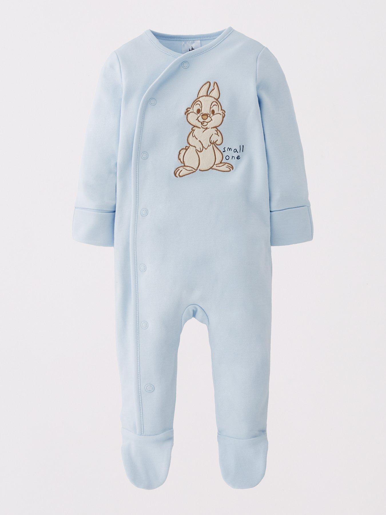 Image 3 of 5 of Bambi Disney Bambi Thumper 2 Pack Sleepsuit - Blue